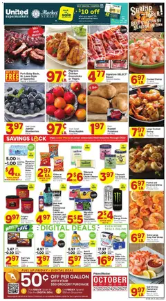 Preview of United Supermarkets weekly ads valid from 10/21/2026