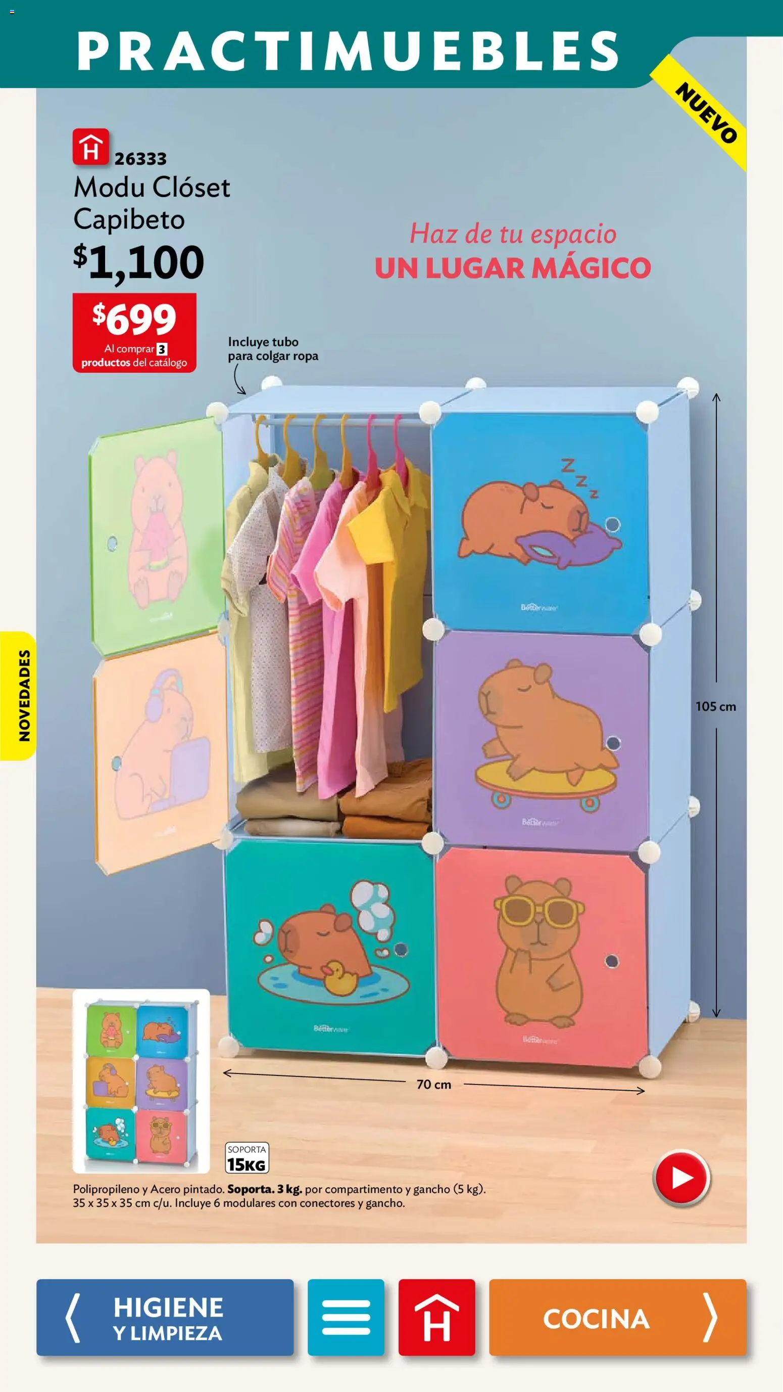 Nuevas ofertas de Betterware válidas en toda la República Mexicana desde el 03/08/2026. ¡Encuentra las mejores ofertas en Betterware campaña 8 2026! | Página: 10 | Productos: Cocina, Ropa, Clóset