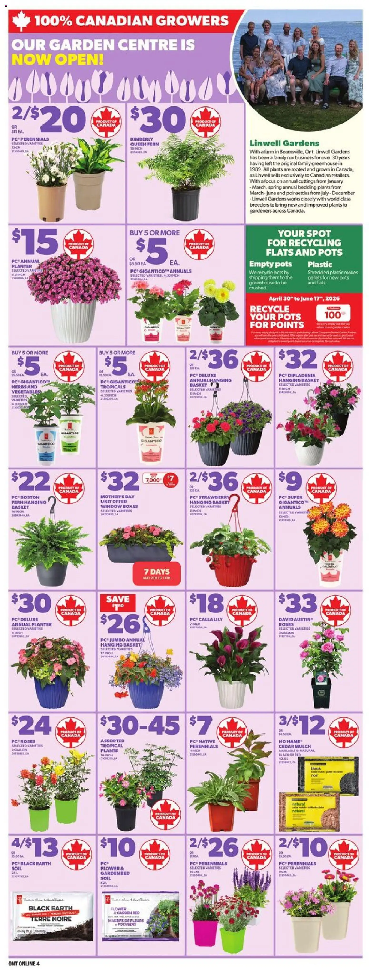 Zehrs flyer valid from May 7, 2026 | Page: 10 | Products: PC, Herbs, Bed, Soil