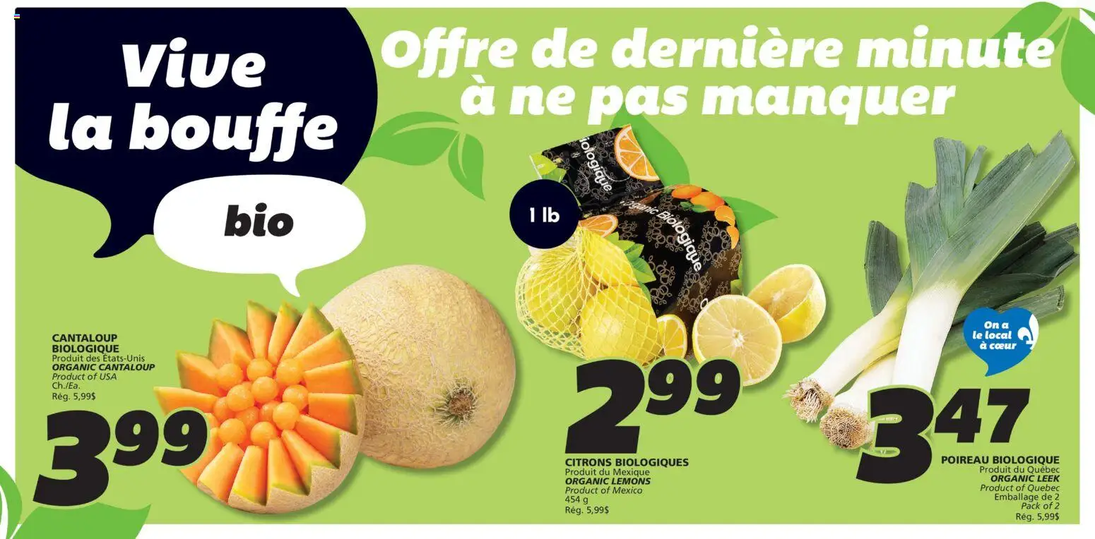 IGA flyer valid from Oct 1, 2026 | Page: 4 | Products: Lemons, Organic lemons