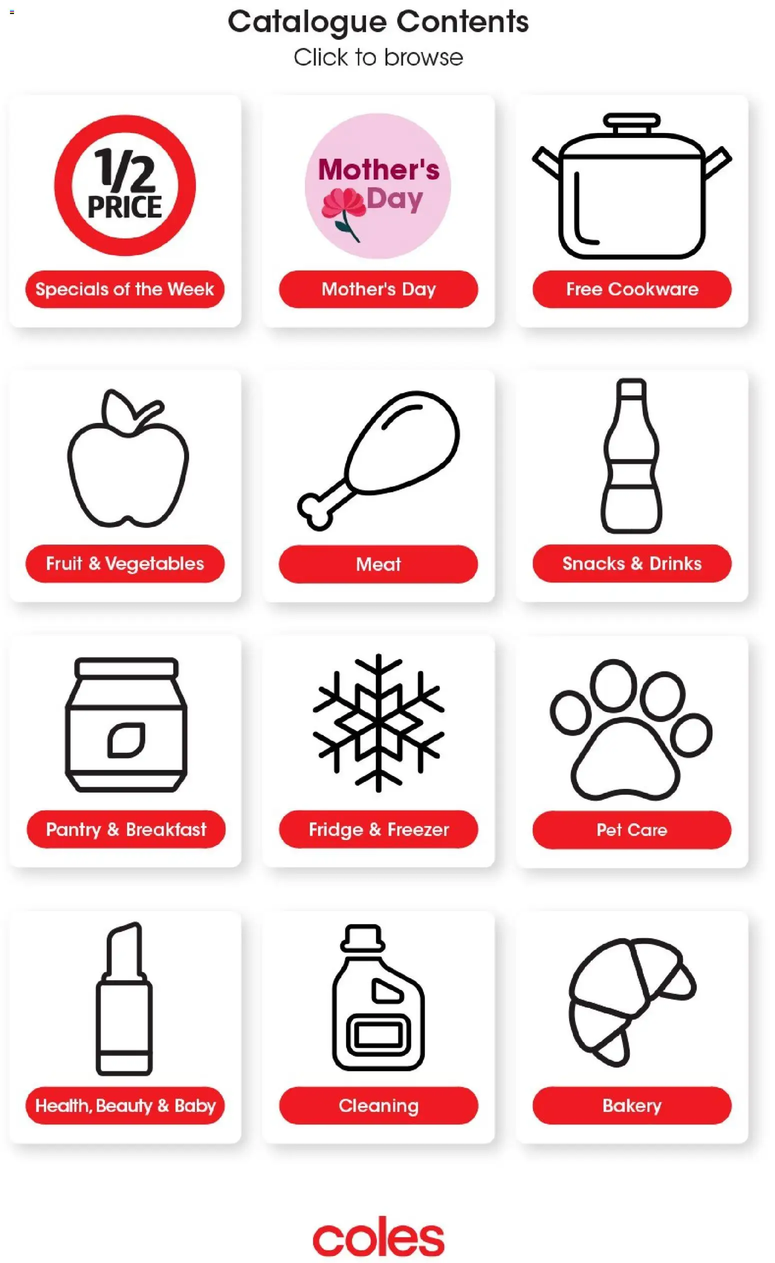 Coles catalogue - valid from 06.05.2026 | Page: 48 | Products: Cookware, Vegetables, Fridge, Freezer