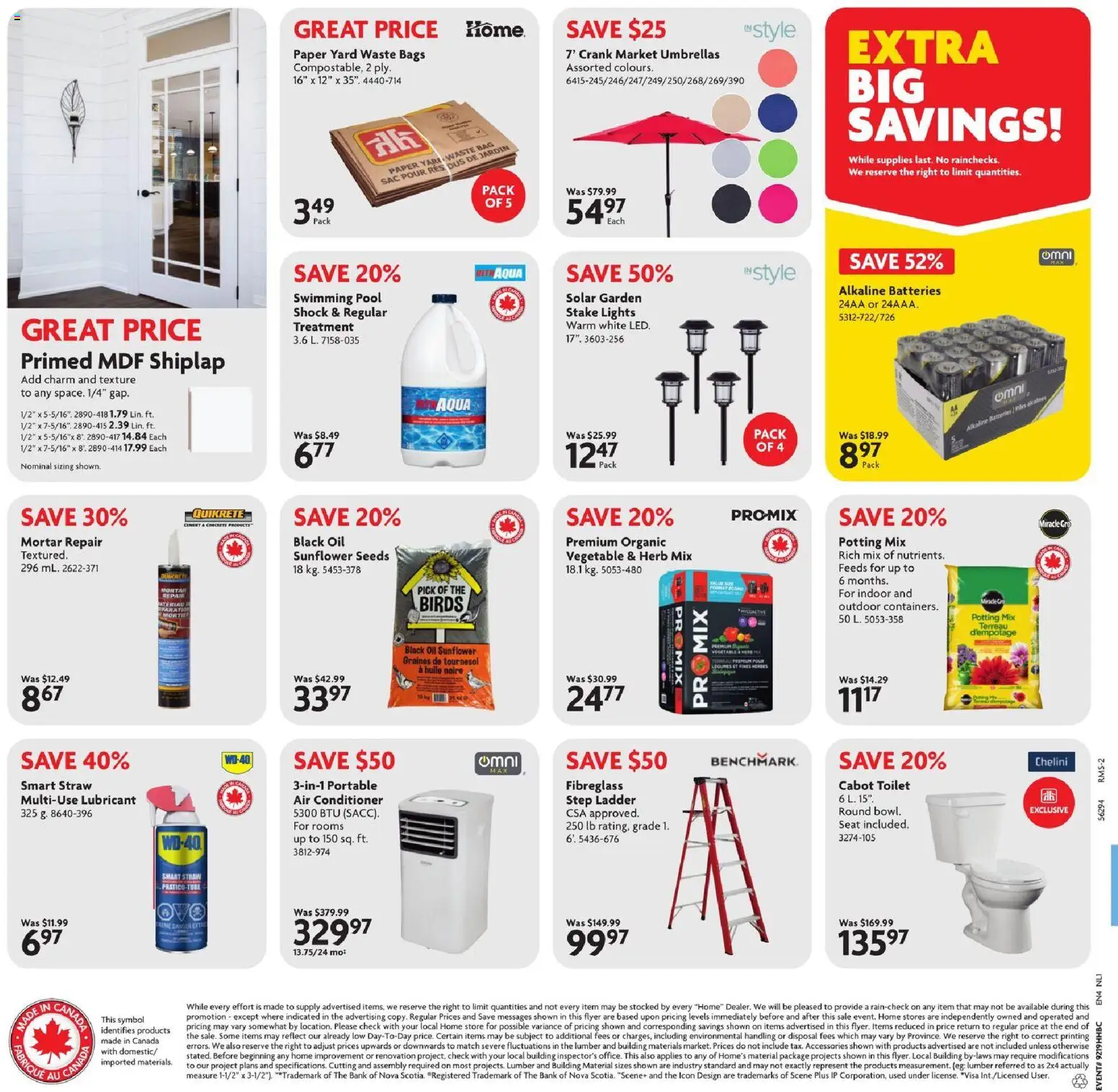 Home Hardware flyer valid from 07.05.2026 | Page: 2 | Products: Bag, Conditioner, Oil
