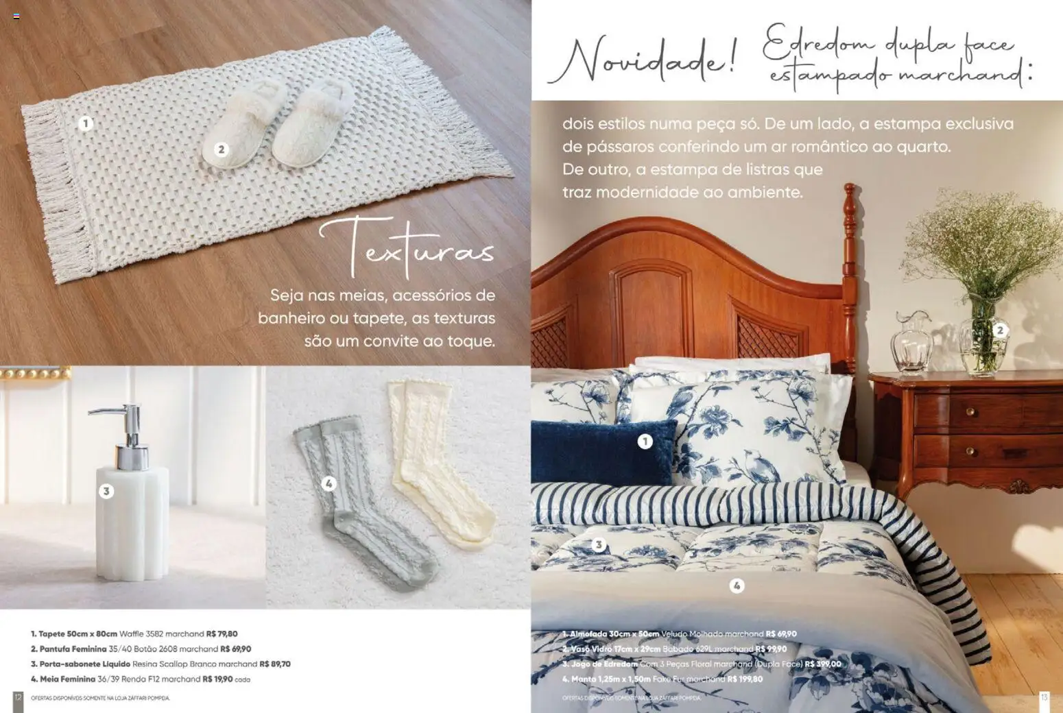 Zaffari Folheto - válido de 06.05.2026 | Página: 7 | Produtos: Edredom, Almofada, Tapete, Vaso