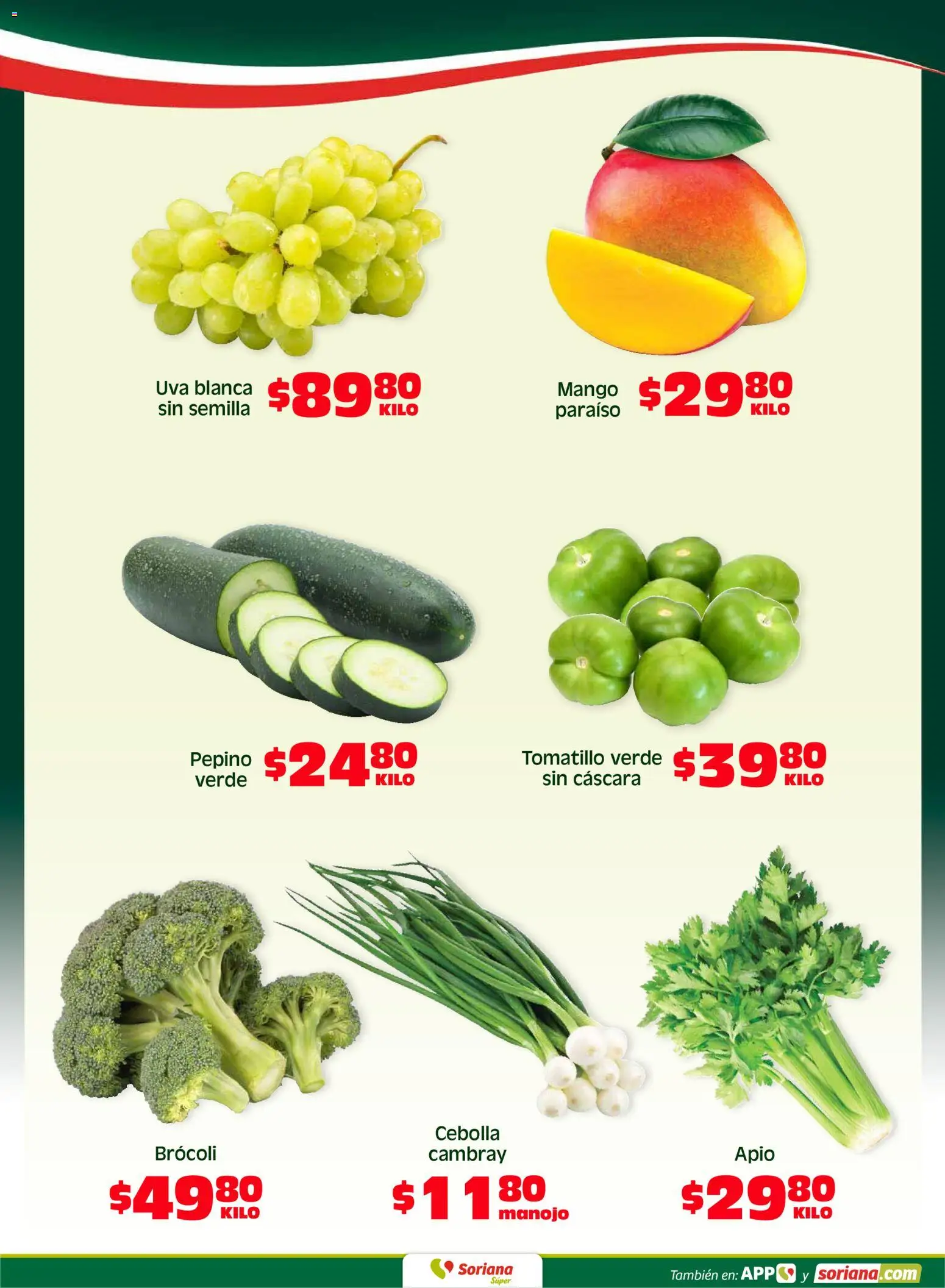 Nuevas ofertas de Soriana válidas en toda la República Mexicana desde el 08.05.2026. ¡Encuentra las mejores ofertas en Soriana Fin de Semana Súper: Chih, Delicias, Dur y Coah (excepto Saltillo)! | Página: 2 | Productos: Cebolla, Apio, Mango, Uva