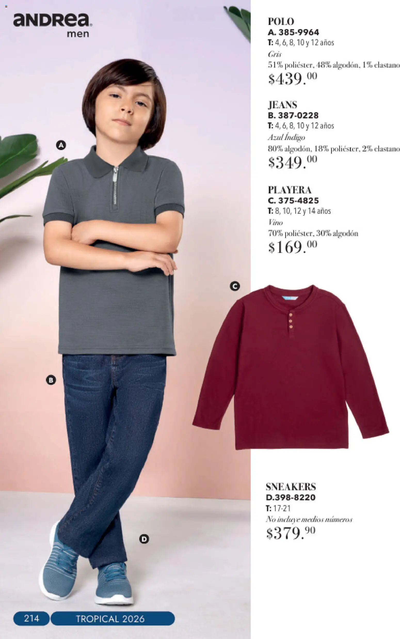 Nuevas ofertas de Andrea válidas en toda la República Mexicana desde el 23/08/2026. ¡Encuentra las mejores ofertas en Andrea catálogo Tropical! | Página: 214