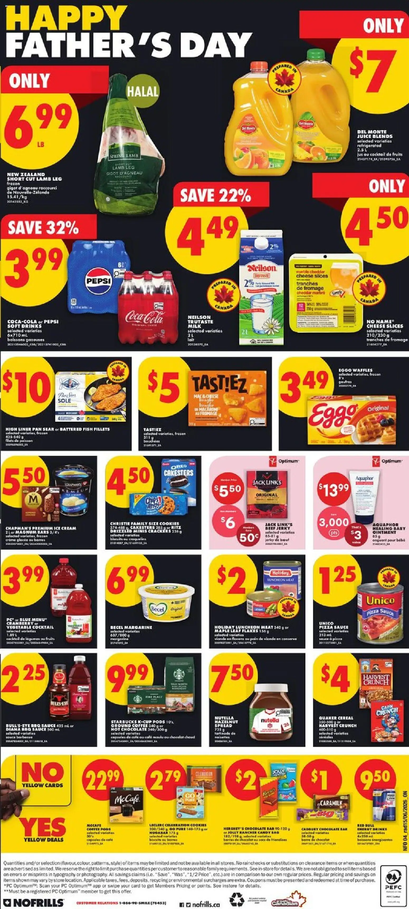 No Frills flyer valid from 18.06.2026 | Page: 4 | Products: Cookies, Flakes, Milk, Chocolate
