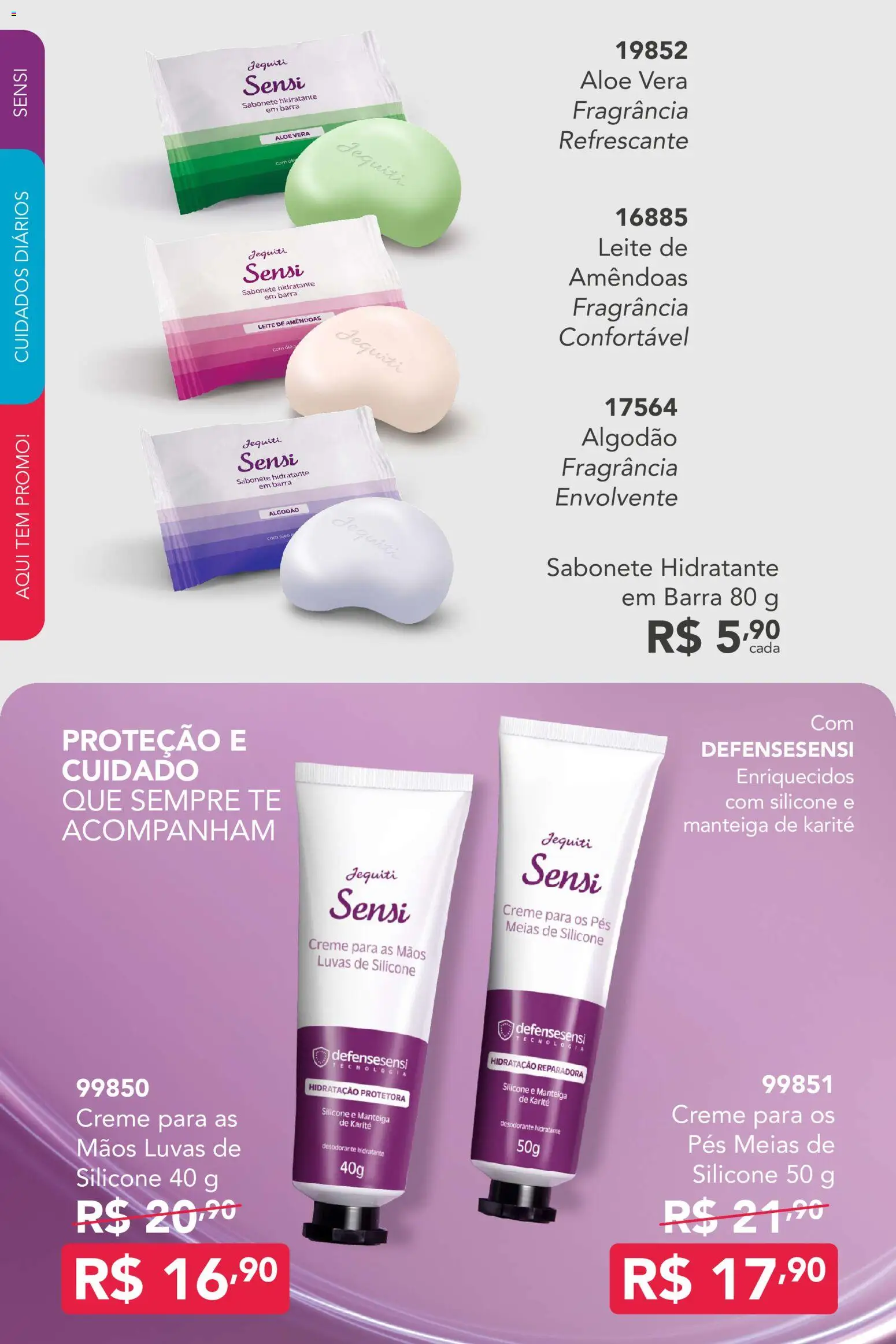 Jequiti Folheto - válido de 14/07/2026 | Página: 42 | Produtos: Desodorante, Creme, Meias, Algodão