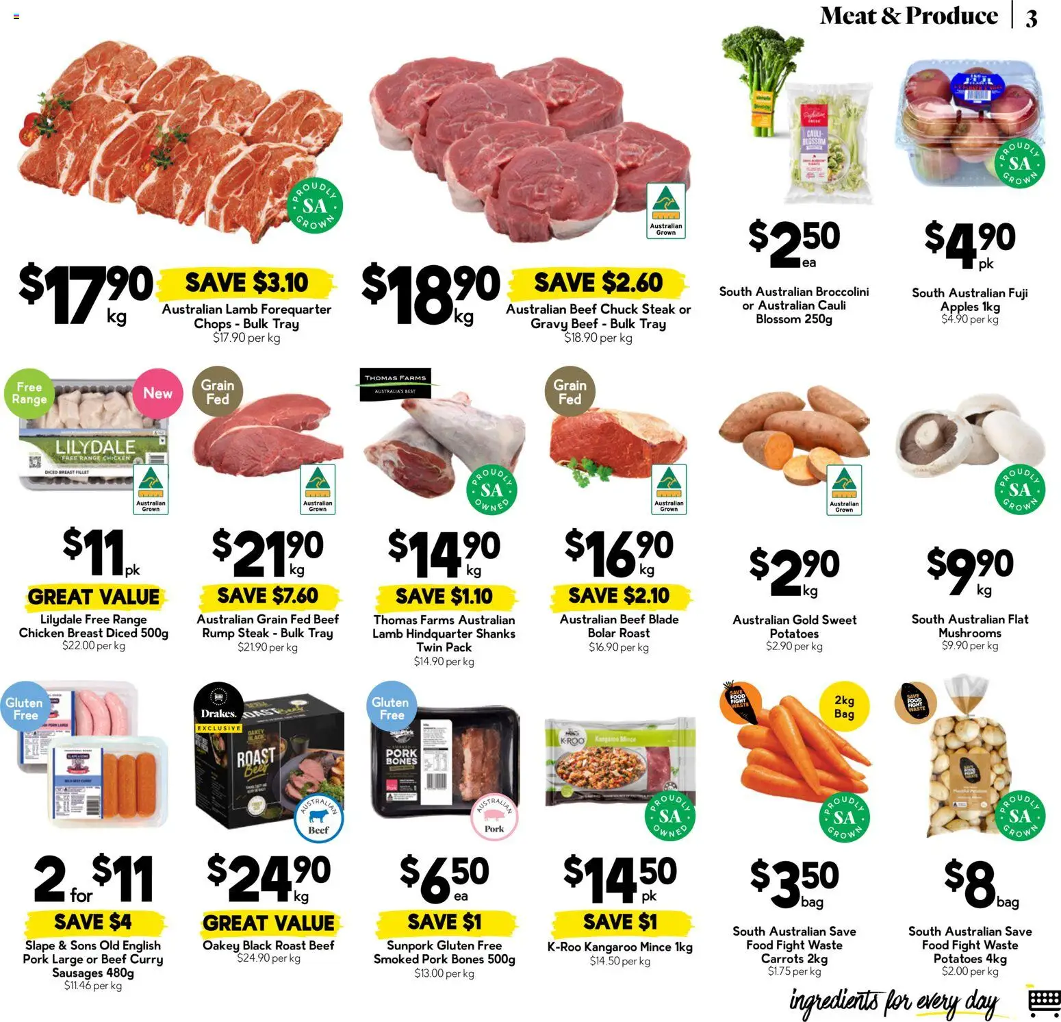 Drakes catalogue - valid from 17.06.2026 | Page: 3 | Products: Curry, Beer, Potatoes, Steak