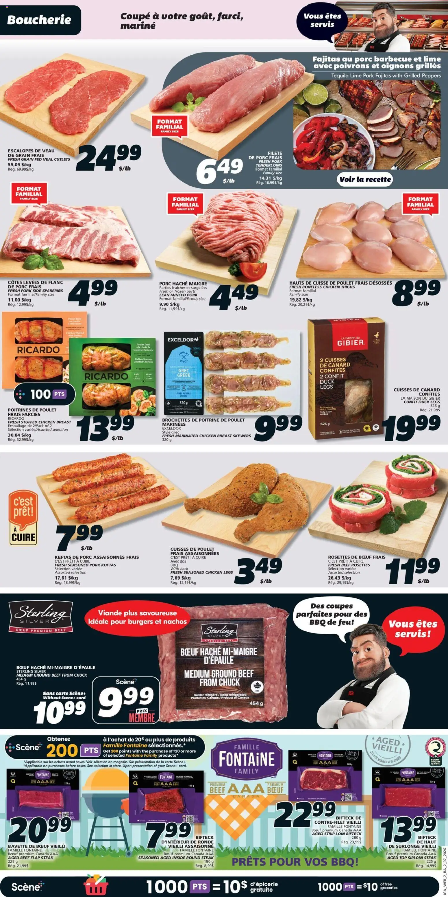 IGA flyer valid from Jul 2, 2026 | Page: 5 | Products: Beef, Chair, Chicken, Pork