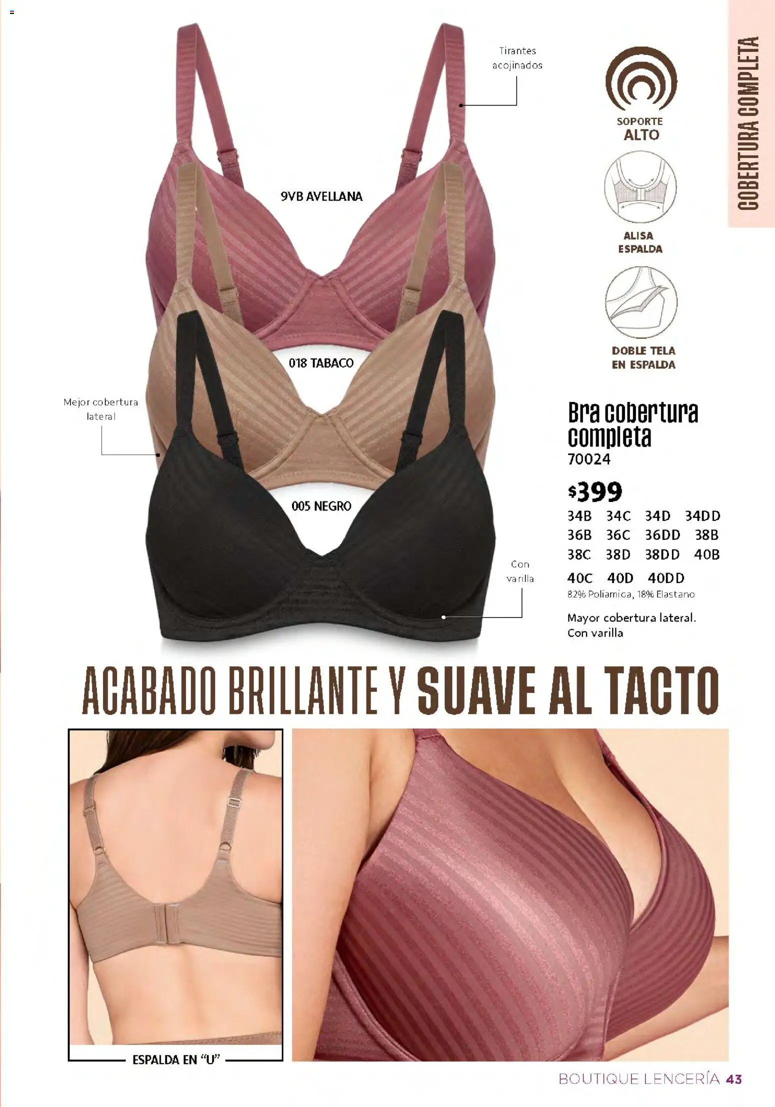 Nuevas ofertas de Ilusión válidas en toda la República Mexicana desde el 01/09/2026. ¡Encuentra las mejores ofertas en Ilusión catálogo Otoño! | Página: 45 | Productos: Tirantes, Lenceria