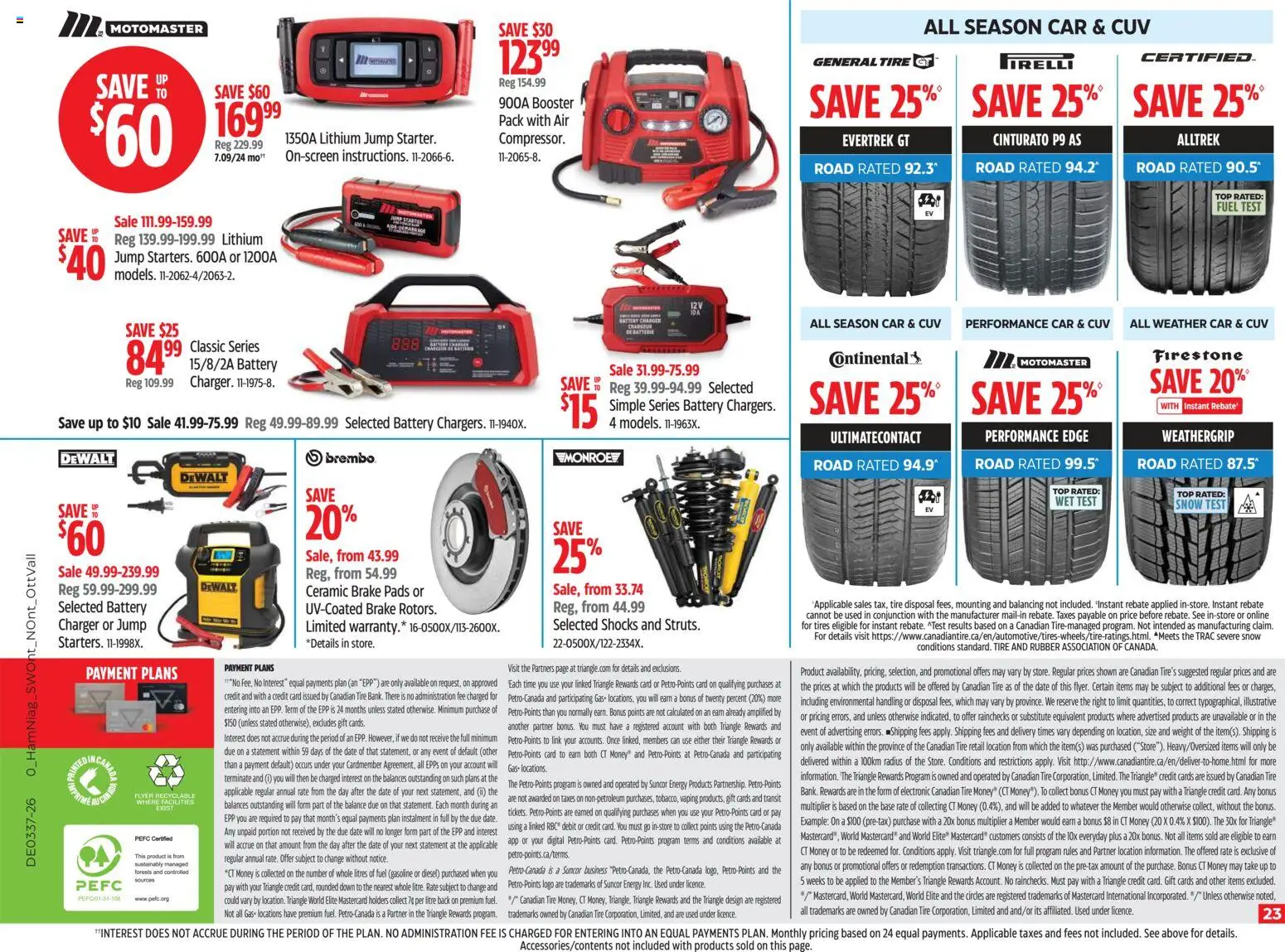 Canadian Tire flyer valid from Sep 10, 2026 | Page: 23 | Products: Battery