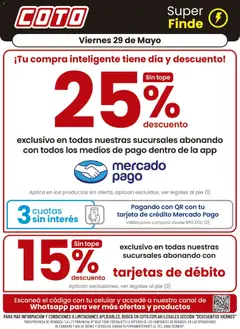Vista previa Coto - Descuento válido desde el 29.05.2026
