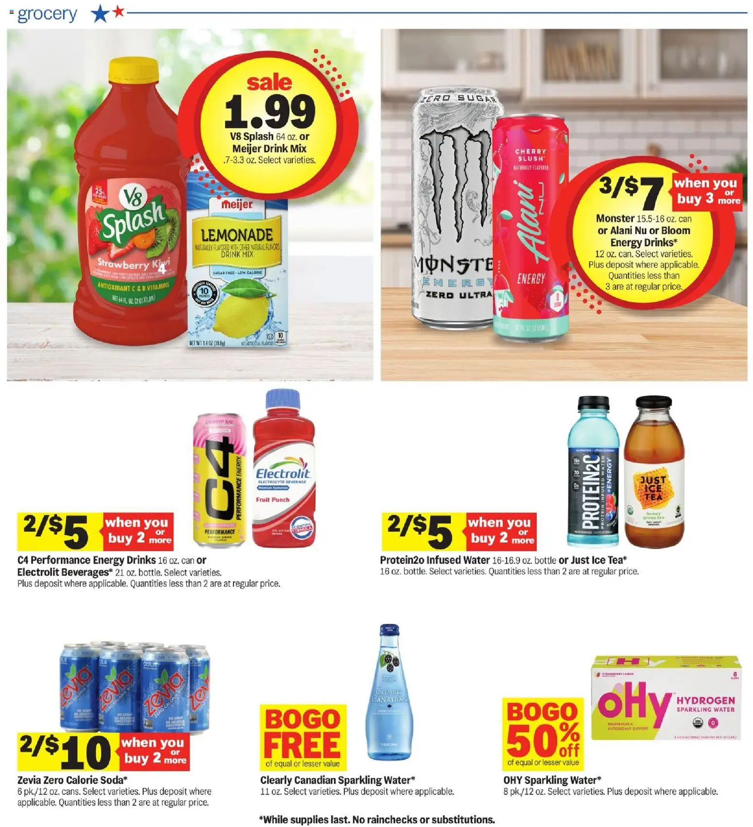Meijer Weekly Ad - valid from 07/15/2026 | Page: 13 | Products: Tea, Kiwi, Water, Sugar