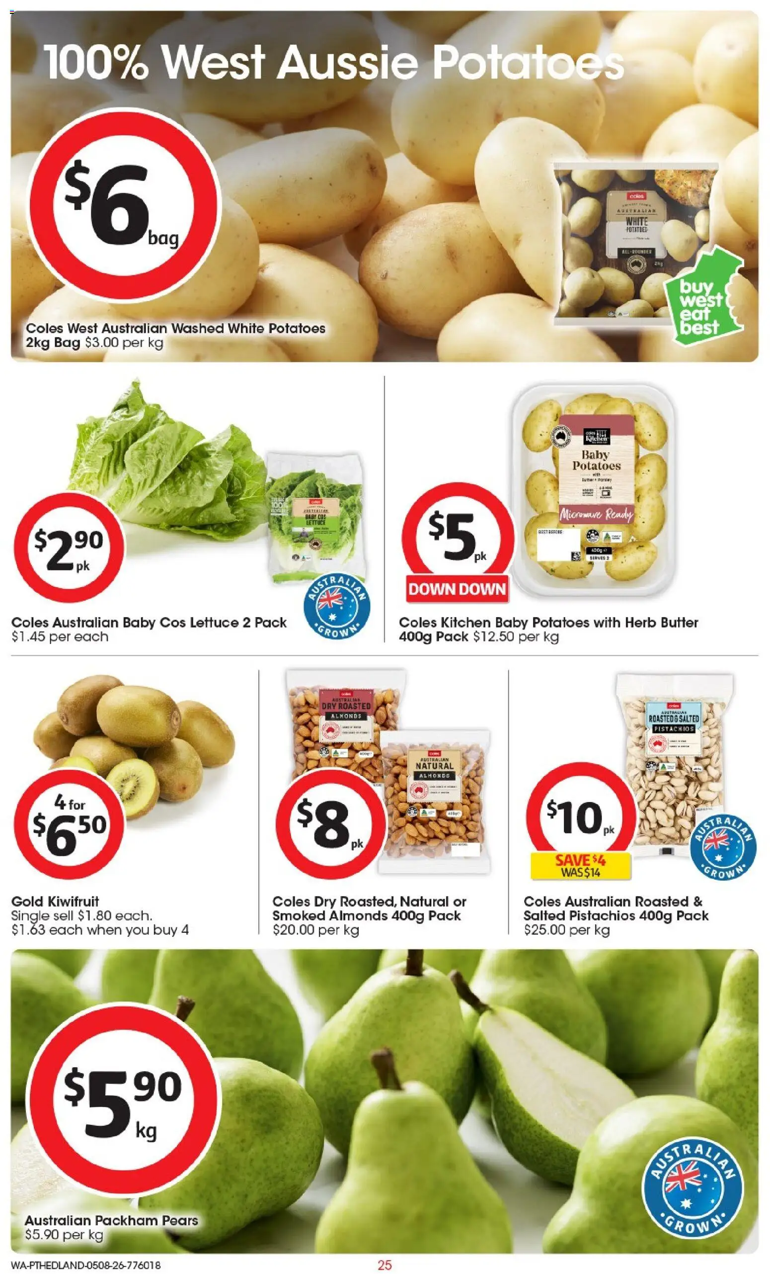 Coles catalogue - valid from 05/08/2026 | Page: 25 | Products: Herb, Lettuce, Kiwifruit, Microwave