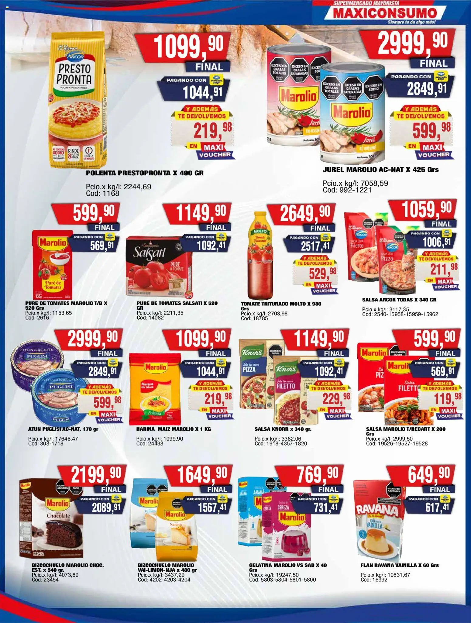 Maxiconsumo ofertas │ válido desde el 31/08/2026 | Página: 6 | Productos: Vainilla, Atún, Té, Puré