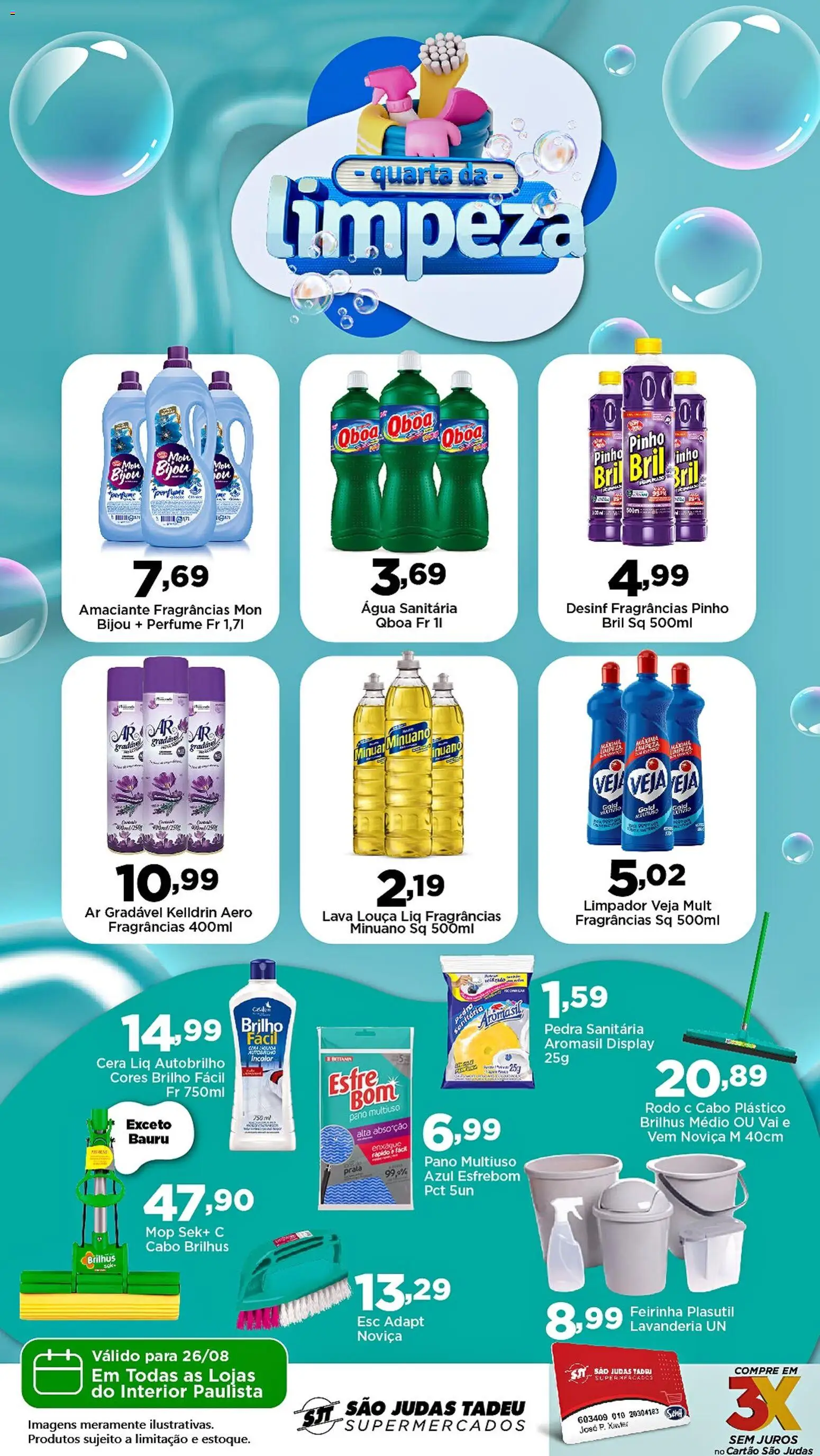 São Judas Tadeu Folheto - válido de 26/08/2026 | Página: 1 | Produtos: Perfume, Água, Cera, Cabo