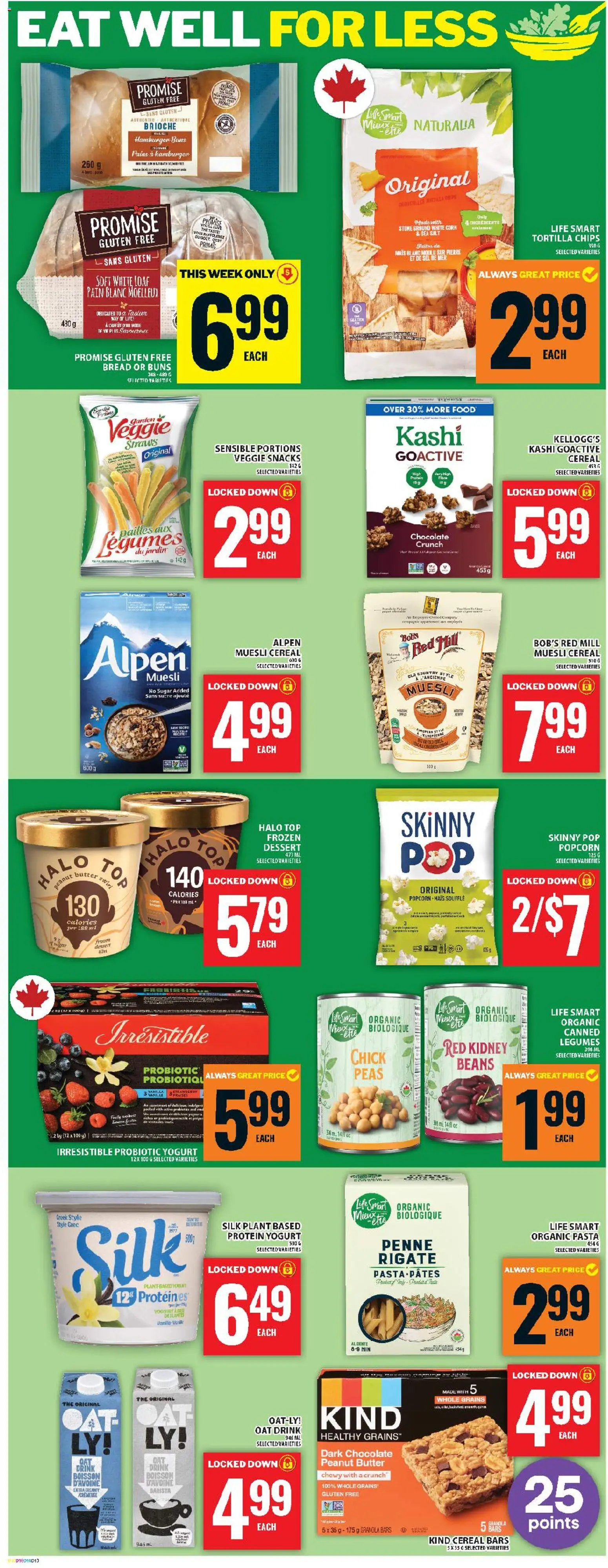 Food Basics flyer valid from 09.04.2026 | Page: 12 | Products: Pasta, Chips, Butter, Yogurt