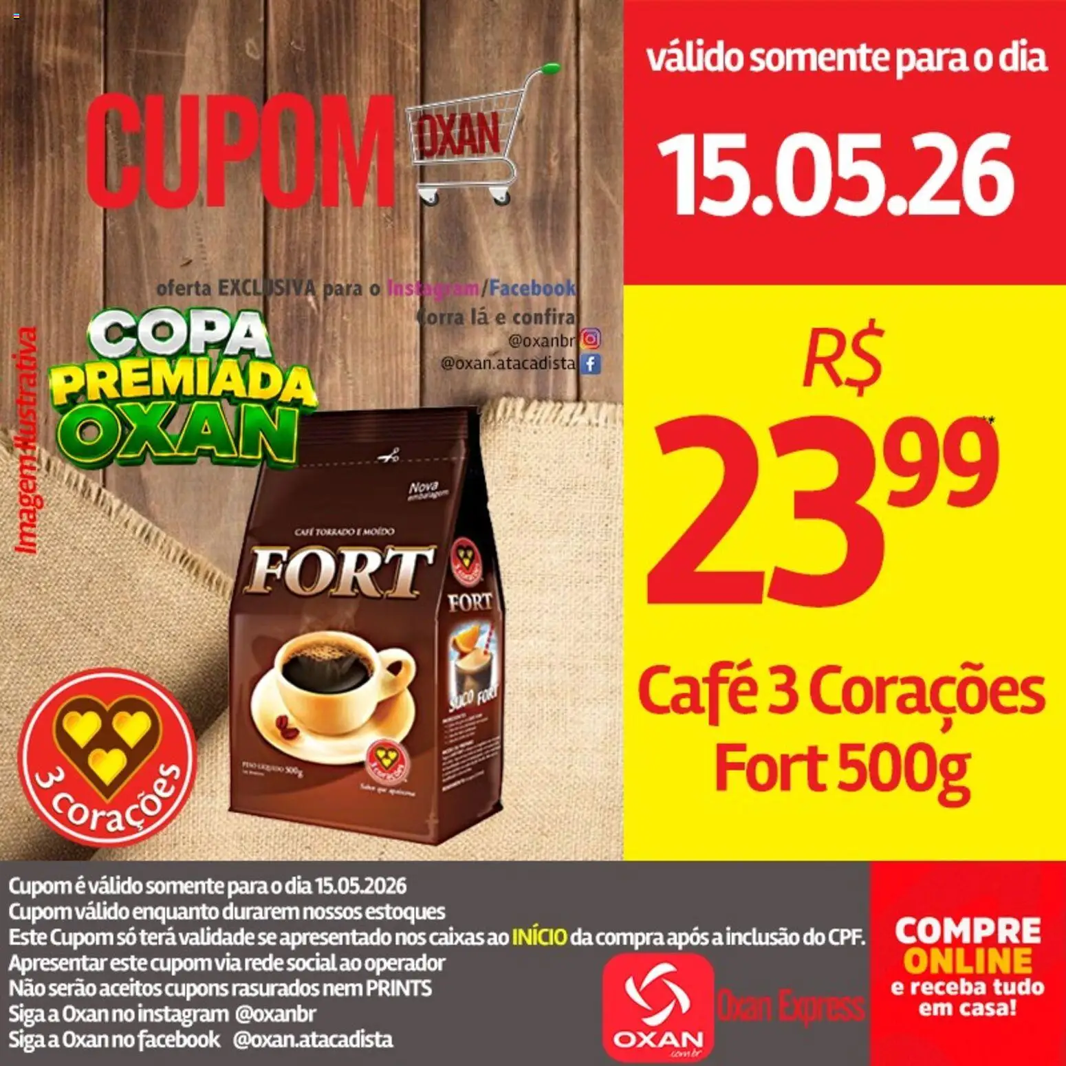Oxan Atacadista Folheto - válido de 15.05.2026 | Página: 7 | Produtos: Café, Copa