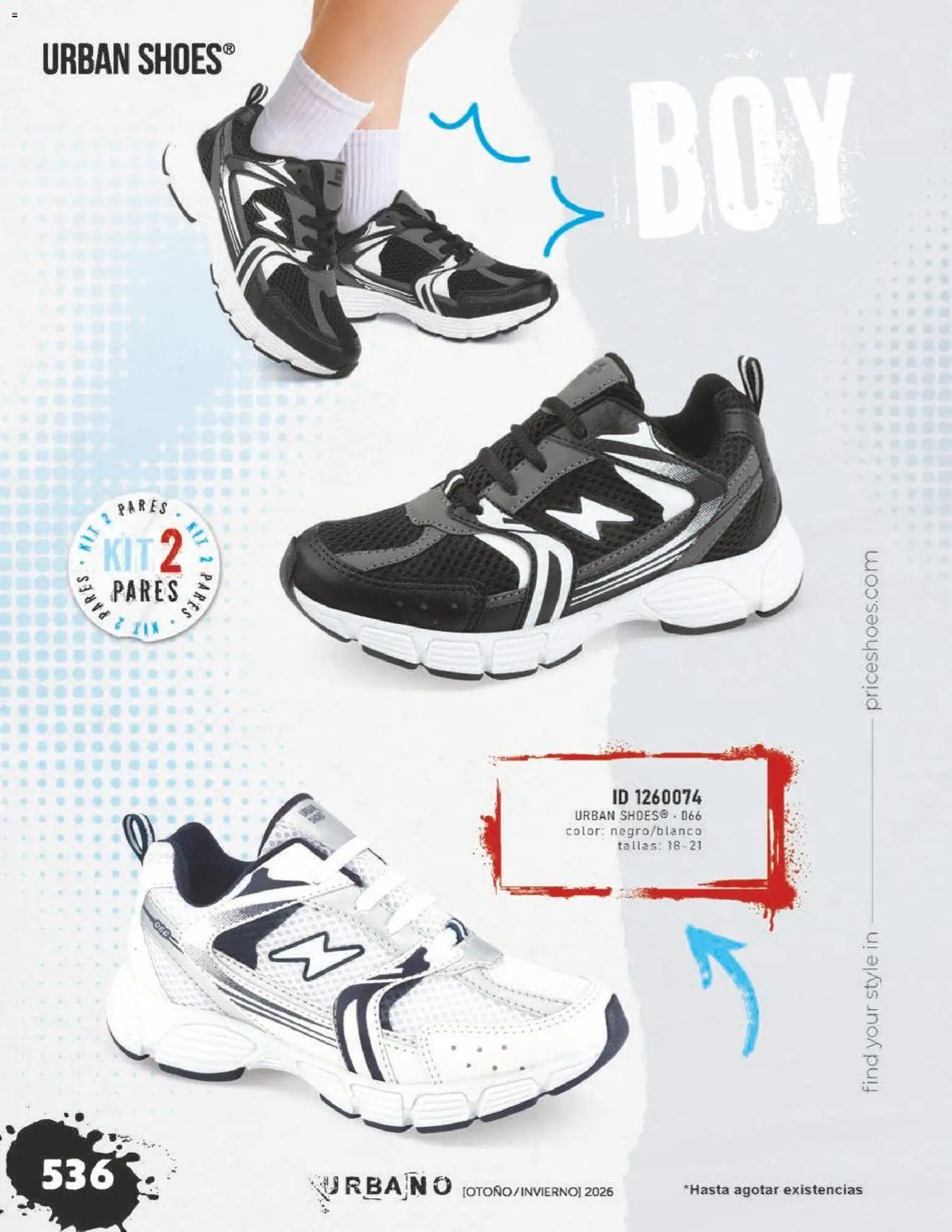 Nuevas ofertas de Price Shoes válidas en toda la República Mexicana desde el 31/07/2026. ¡Encuentra las mejores ofertas en Price Shoes catálogo Urbano! | Página: 536