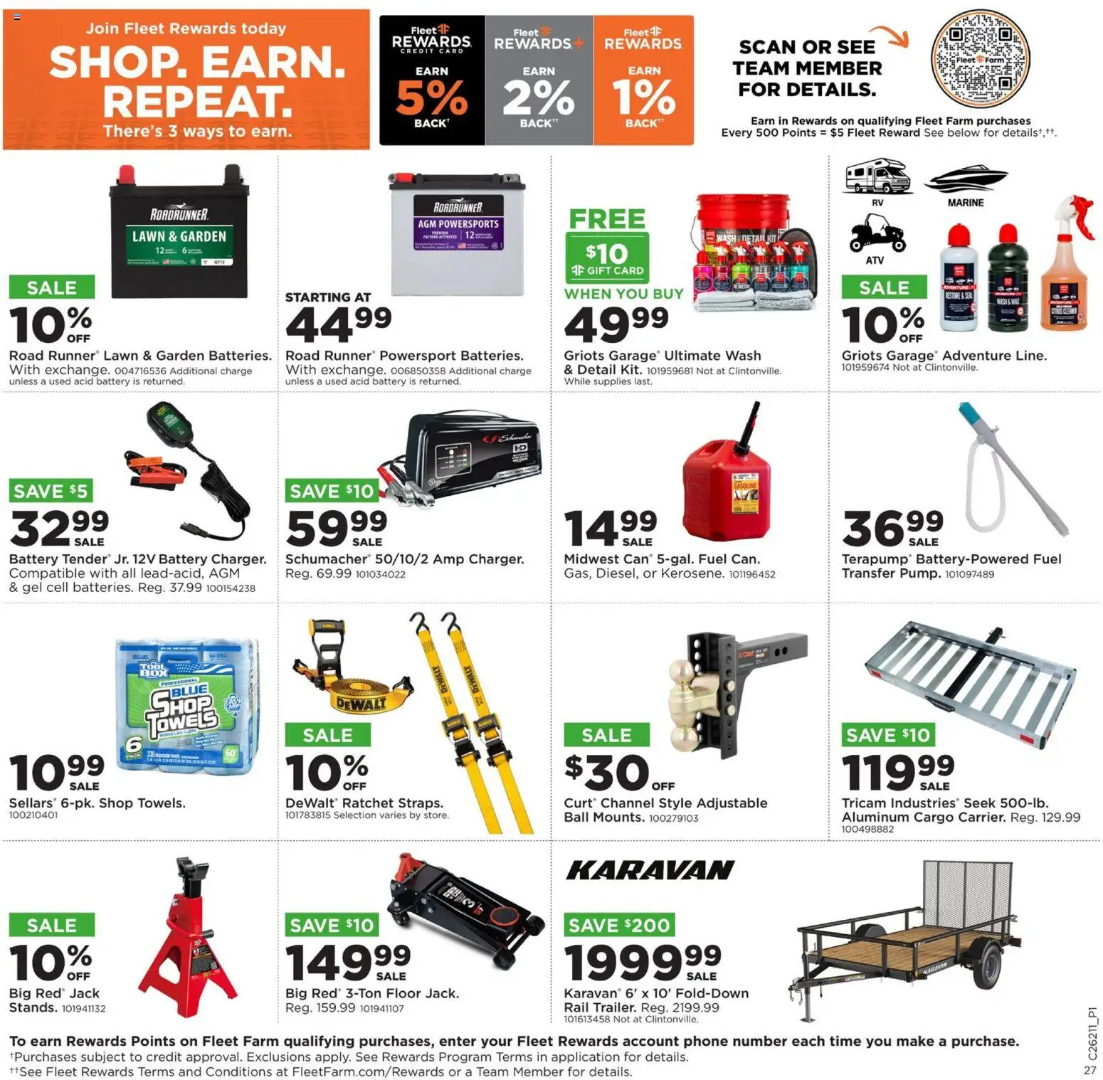 Mills Fleet Farm Weekly Ad - valid from 18.05.2026 | Page: 31 | Products: Battery, Ratchet, Phone