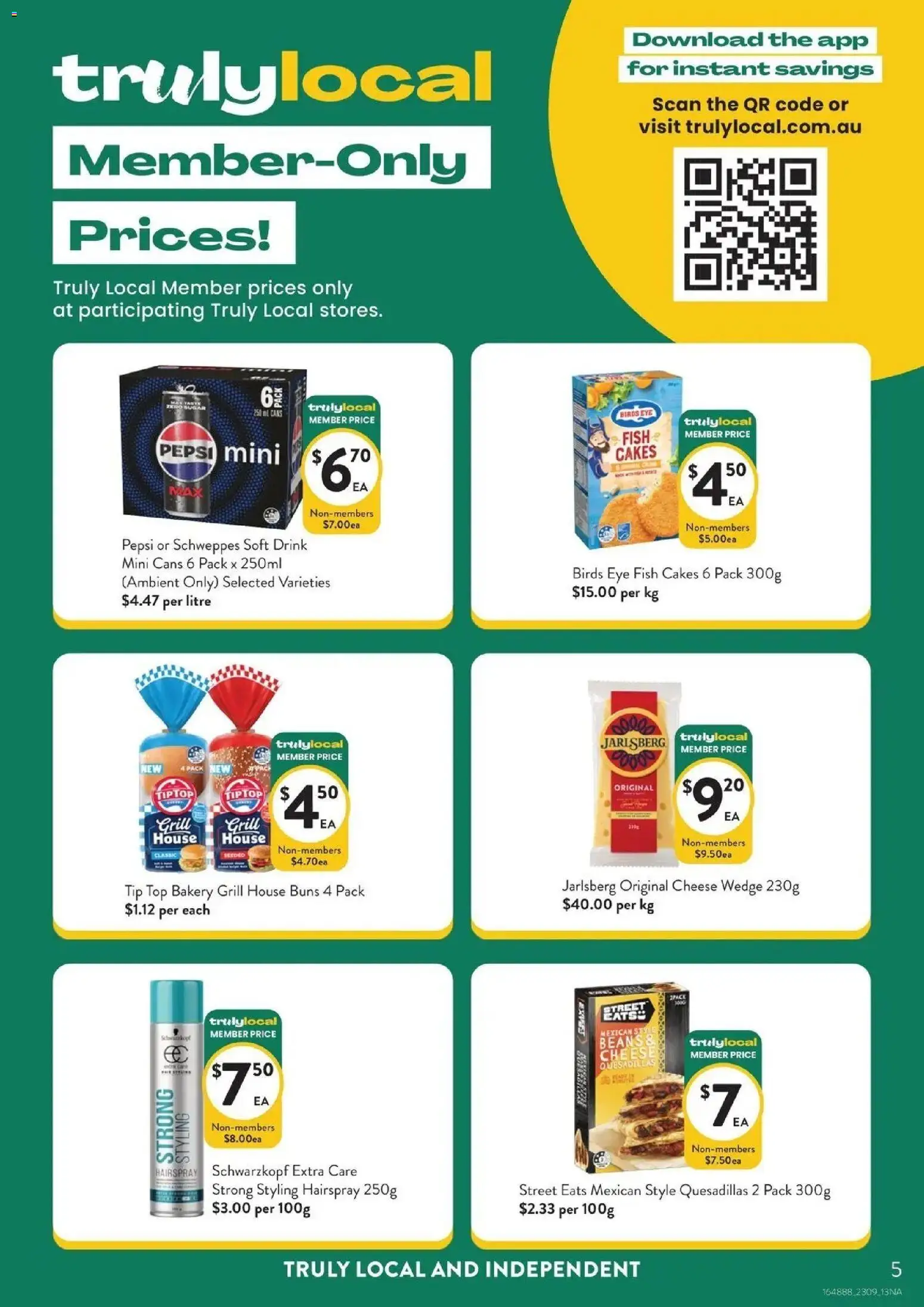 Foodworks catalogue - valid from 23/09/2026 | Page: 5 | Products: Cheese, Fish, Pepsi, Grill