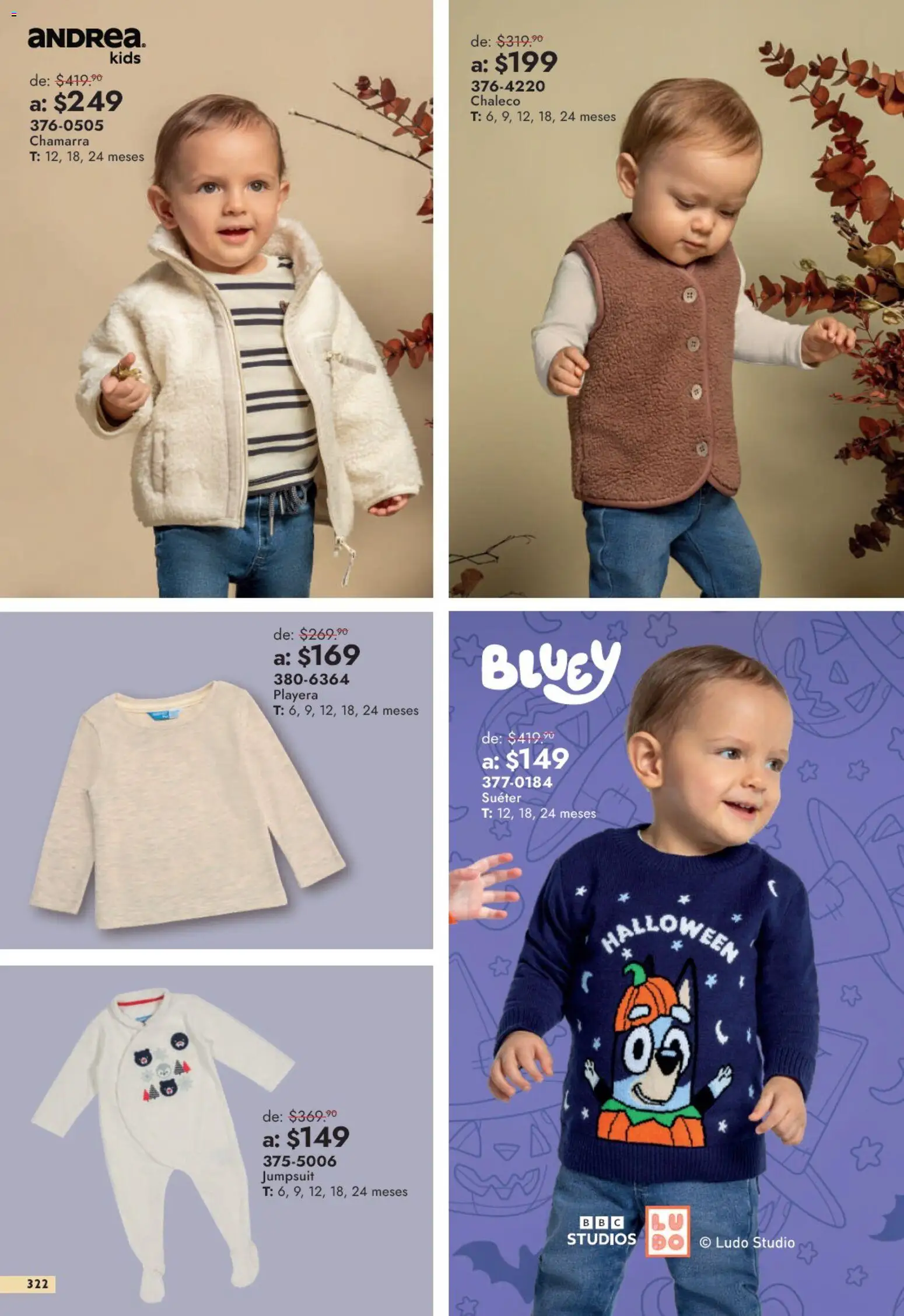 Nuevas ofertas de Andrea válidas en toda la República Mexicana desde el 13/09/2026. ¡Encuentra las mejores ofertas en Andrea catálogo Outlet! | Página: 322 | Productos: Suéter, Chaleco, Chamarra, Playera
