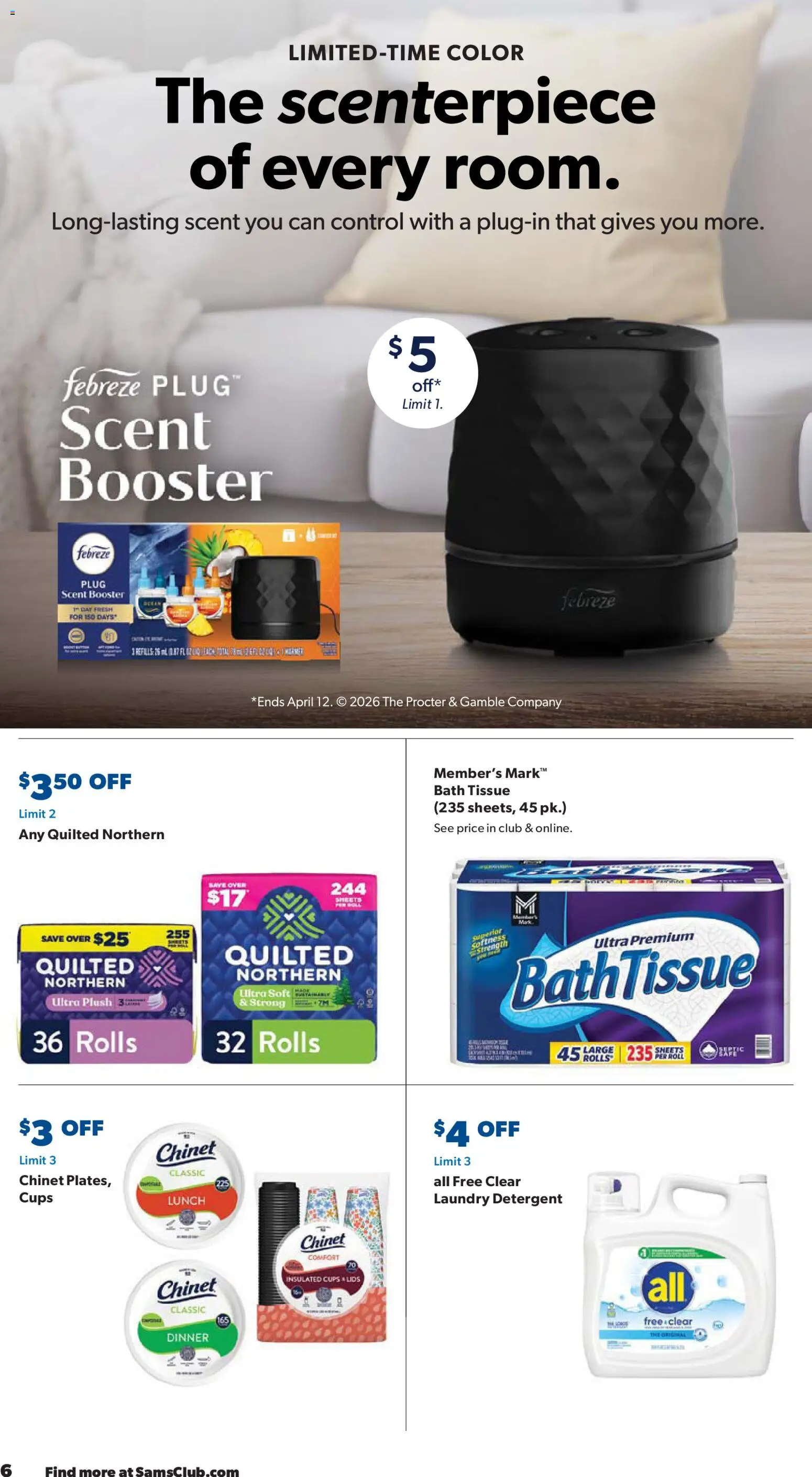 Sam's Club Instant Savings Book March - valid from 18.03.2026 | Page: 6 | Products: Bath, Detergent