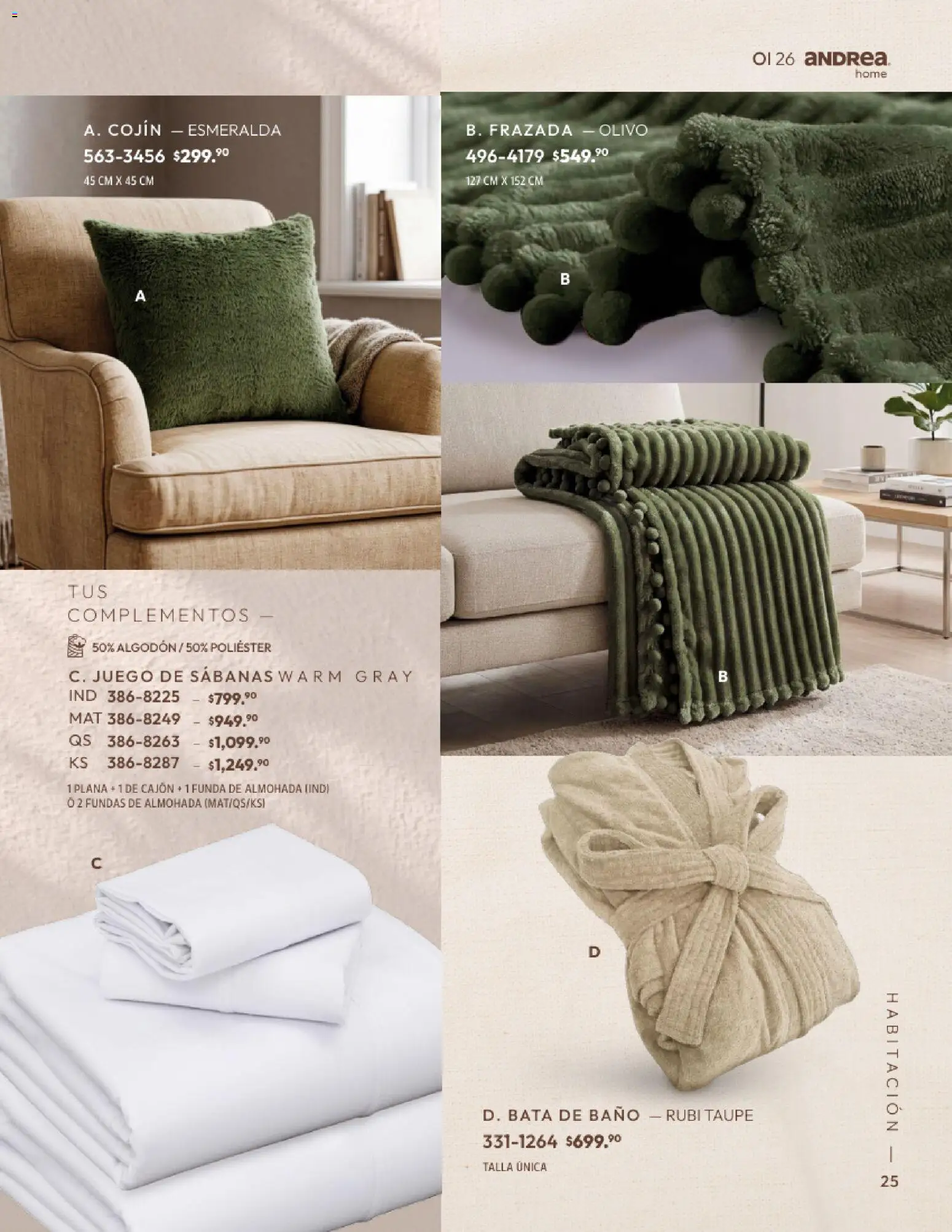 Nuevas ofertas de Andrea válidas en toda la República Mexicana desde el 01/09/2026. ¡Encuentra las mejores ofertas en Andrea catálogo Home! | Página: 25