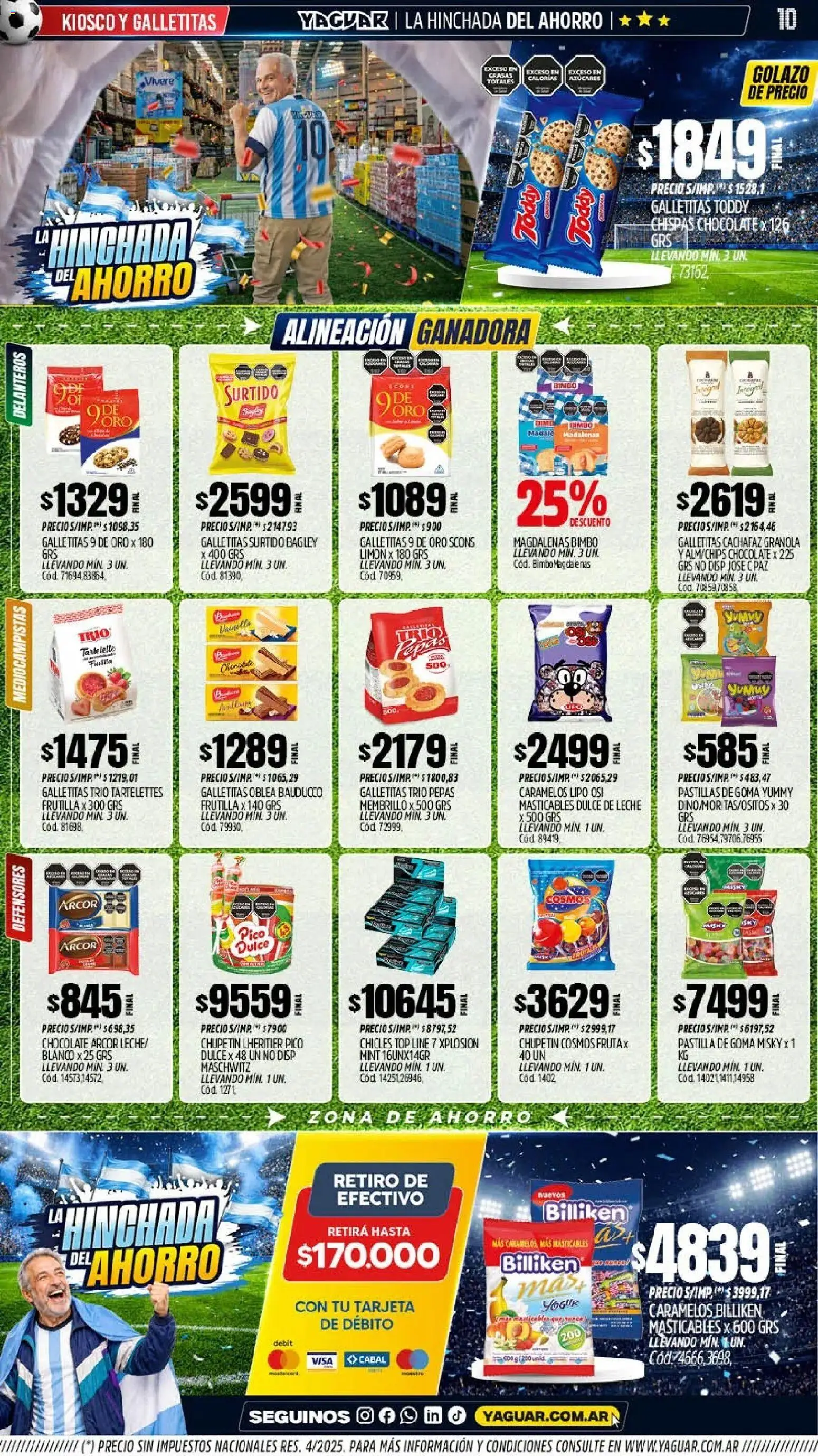 Yaguar - Oferta Semanal Trelew │ válido desde el 08.06.2026 | Página: 11 | Productos: Pico, Leche, Yogur, Chocolate