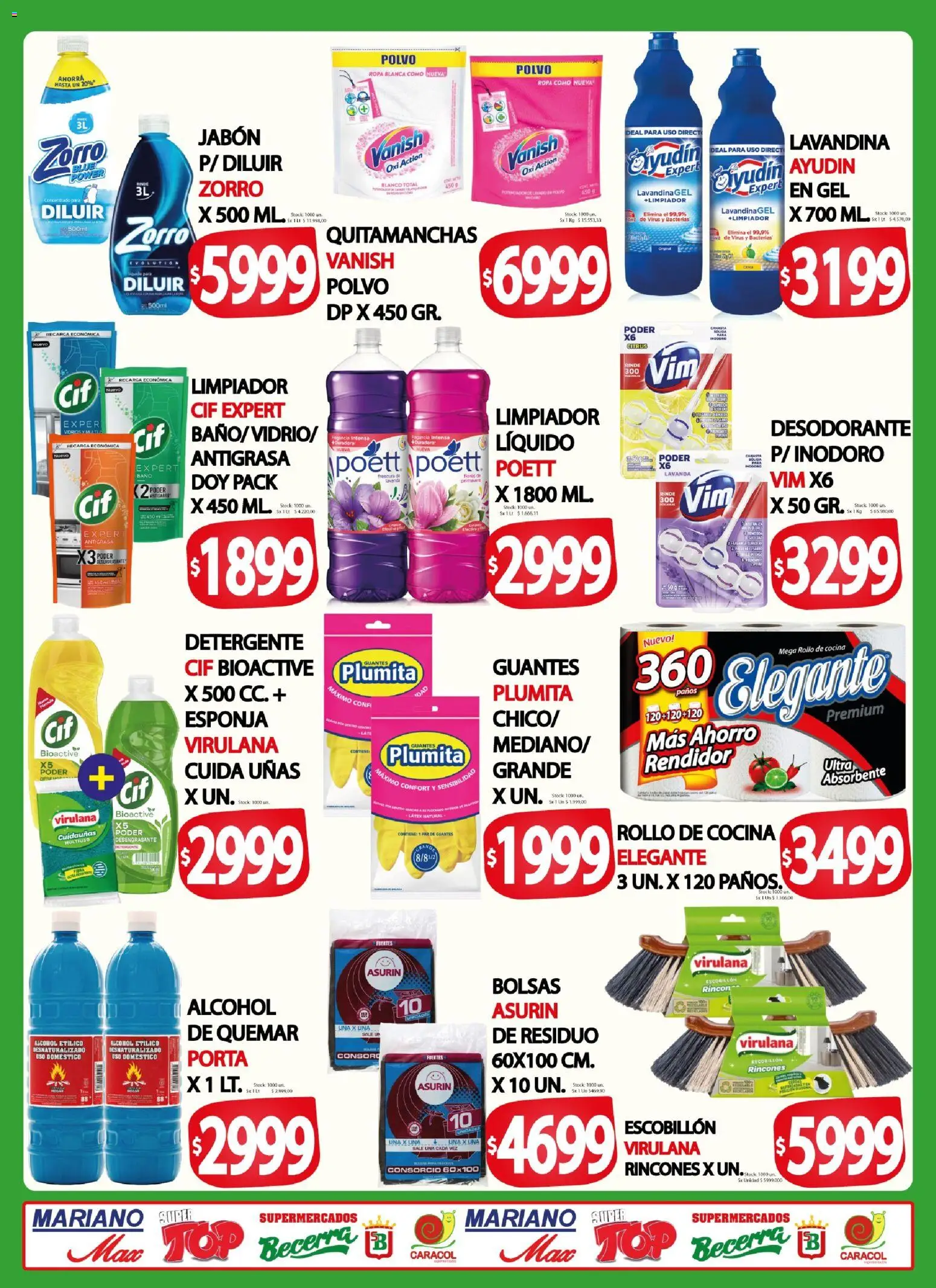 Mariano Max - Catálogo │ válido desde el 22/07/2026 | Página: 7 | Productos: Antigrasa, Top, Quitamanchas, Esponja