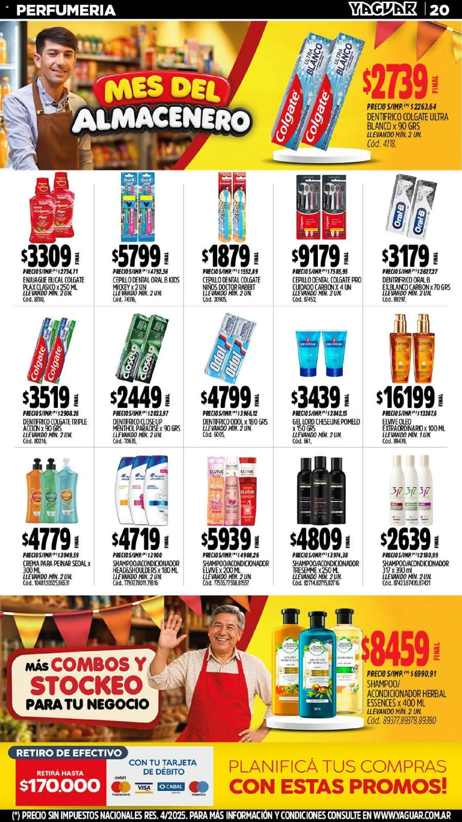 Yaguar - Oferta Semanal General Roca │ válido desde el 07/09/2026 | Página: 20 | Productos: Cepillo, Enjuague bucal, Pomelo, Crema