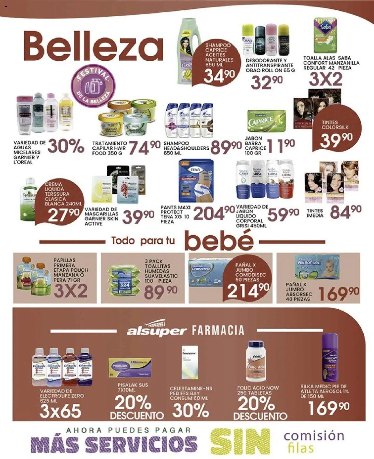 Nuevas ofertas de Alsuper válidas en toda la República Mexicana desde el 15.05.2026. ¡Encuentra las mejores ofertas en Alsuper folleto Casas Grandes! | Página: 4 | Productos: Desodorante, Crema, Toalla, Barra