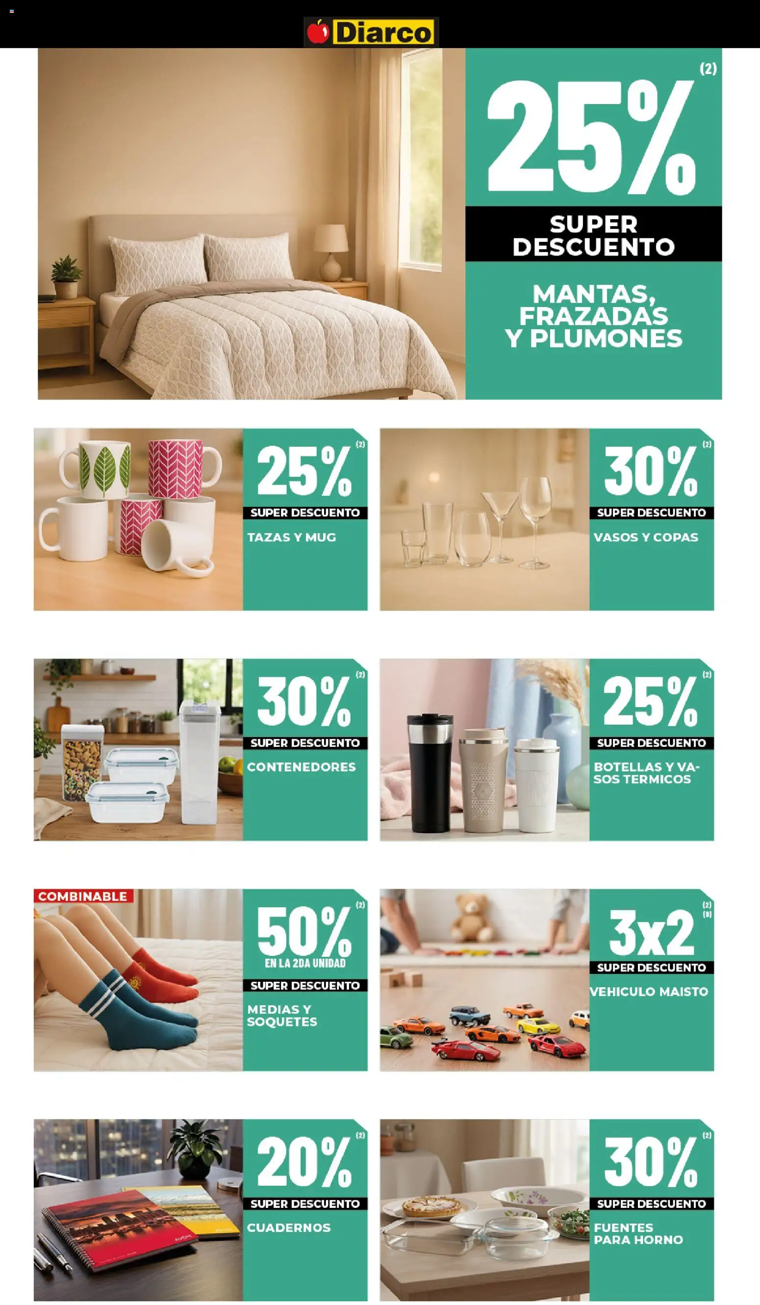 Diarco ofertas │ válido desde el 25.05.2026 | Página: 20 | Productos: Horno, Medias, Vasos