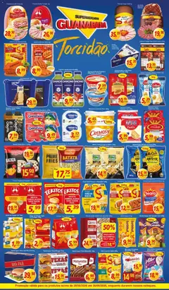 Guanabara promoção - Pré-Visualização do folheto da loja Supermercados Guanabara, válido de 28/06/2026 | Página: 8 | Produtos: Salame, Muçarela, Hambúrguer, Iogurte grego