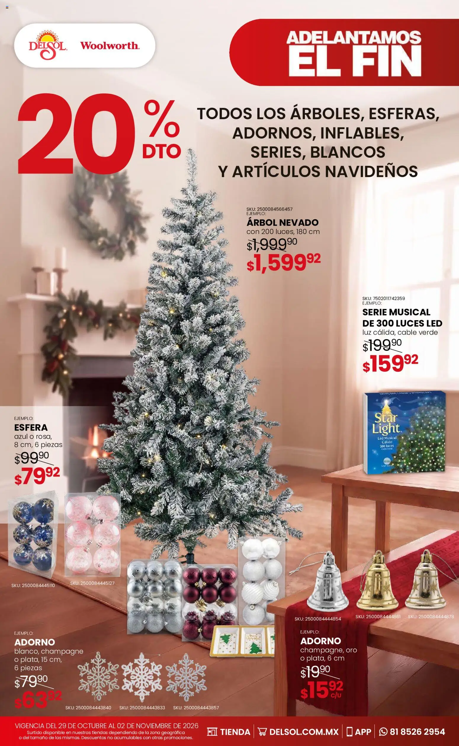 Nuevas ofertas de Del Sol y Woolworth válidas en toda la República Mexicana desde el 29/10/2026. ¡Encuentra las mejores ofertas en Del Sol y Woolworth Buen Fin! | Página: 7