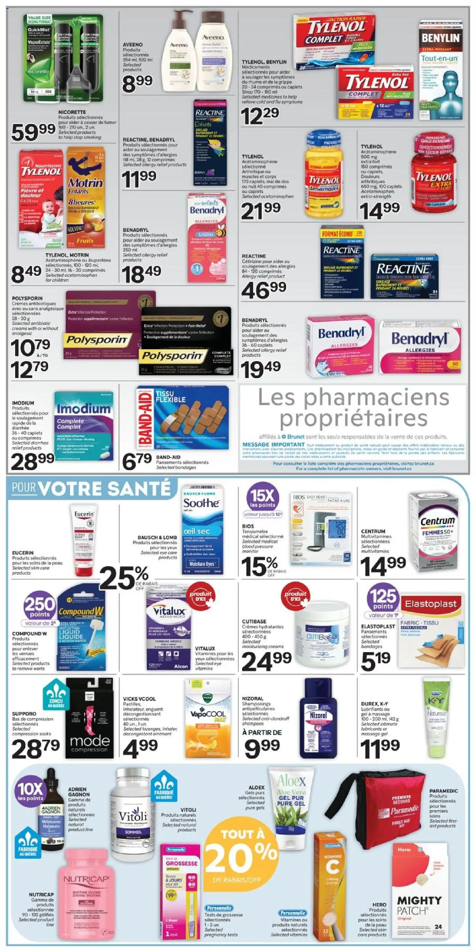 Brunet flyer valid from Aug 13, 2026 | Page: 2 | Products: Monitor, Massage gel, Aloe vera, Socks