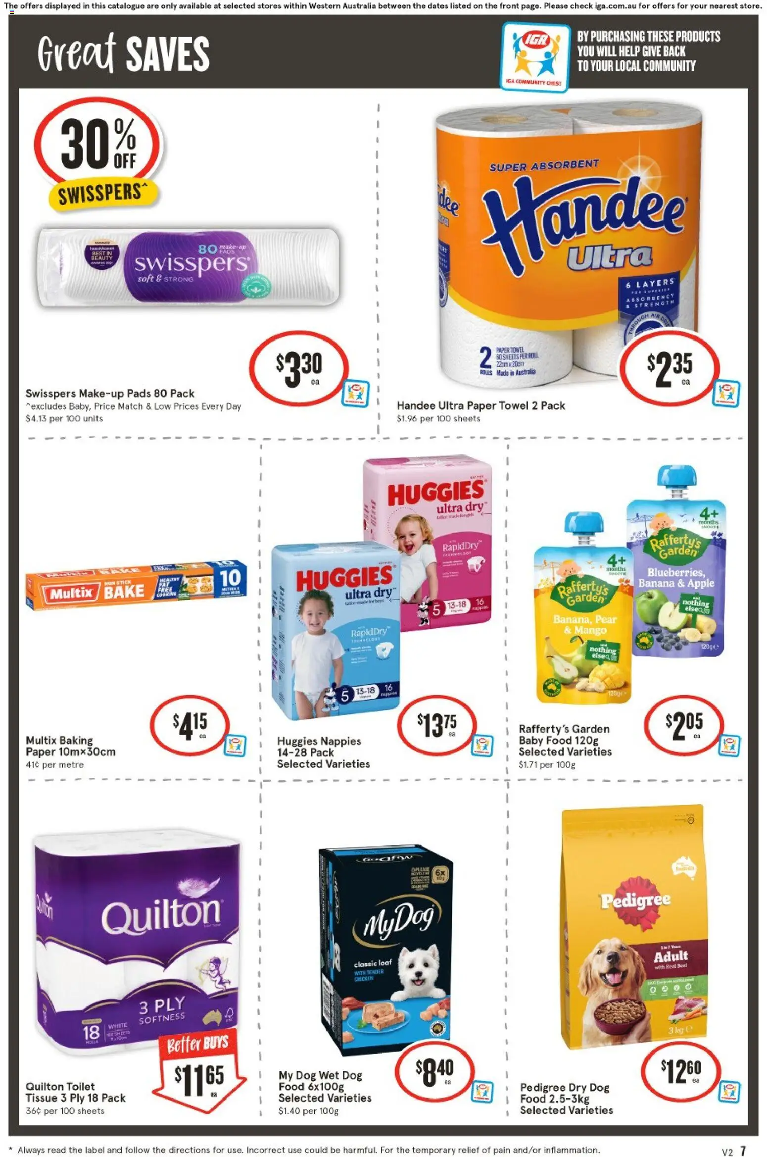 IGA catalogue - valid from 10.06.2026 | Page: 8 | Products: Nappies, Baby food, Mango, Pear