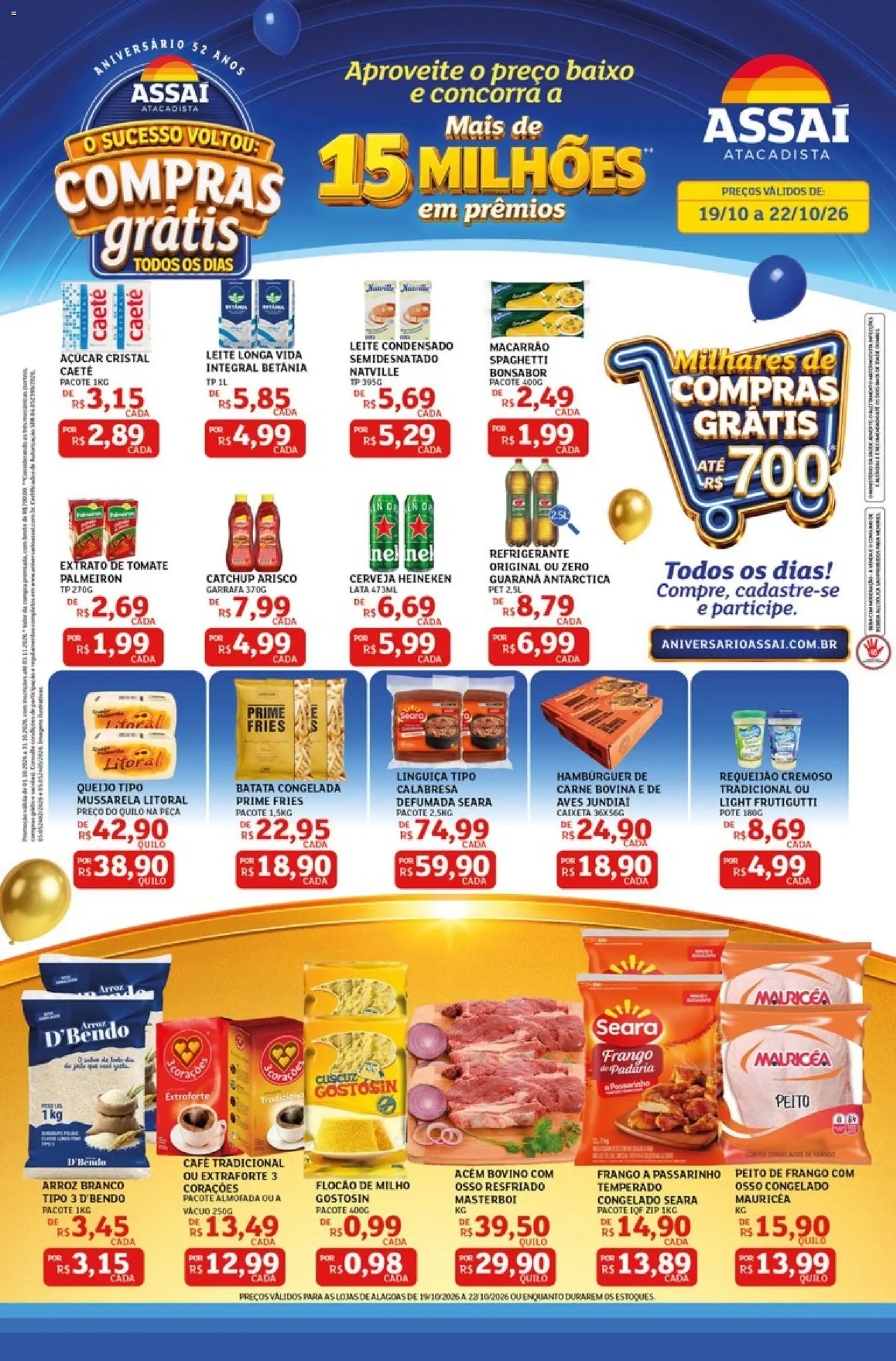 Assaí Atacadista Folheto - válido de 19/10/2026 | Página: 1