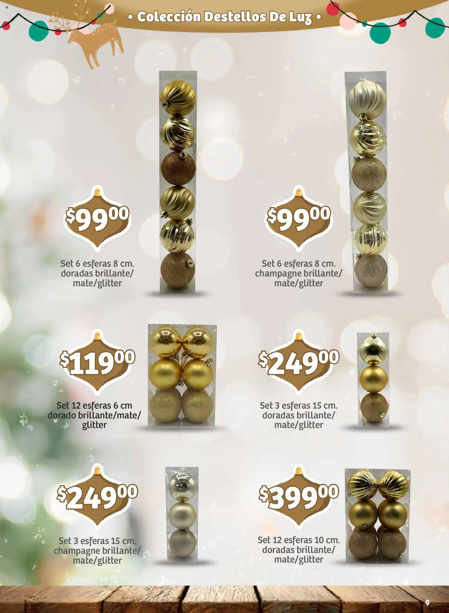 Nuevas ofertas de Soriana válidas en toda la República Mexicana desde el 30/09/2026. ¡Encuentra las mejores ofertas en Soriana folleto Decoración de Navidad Mercado! | Página: 9