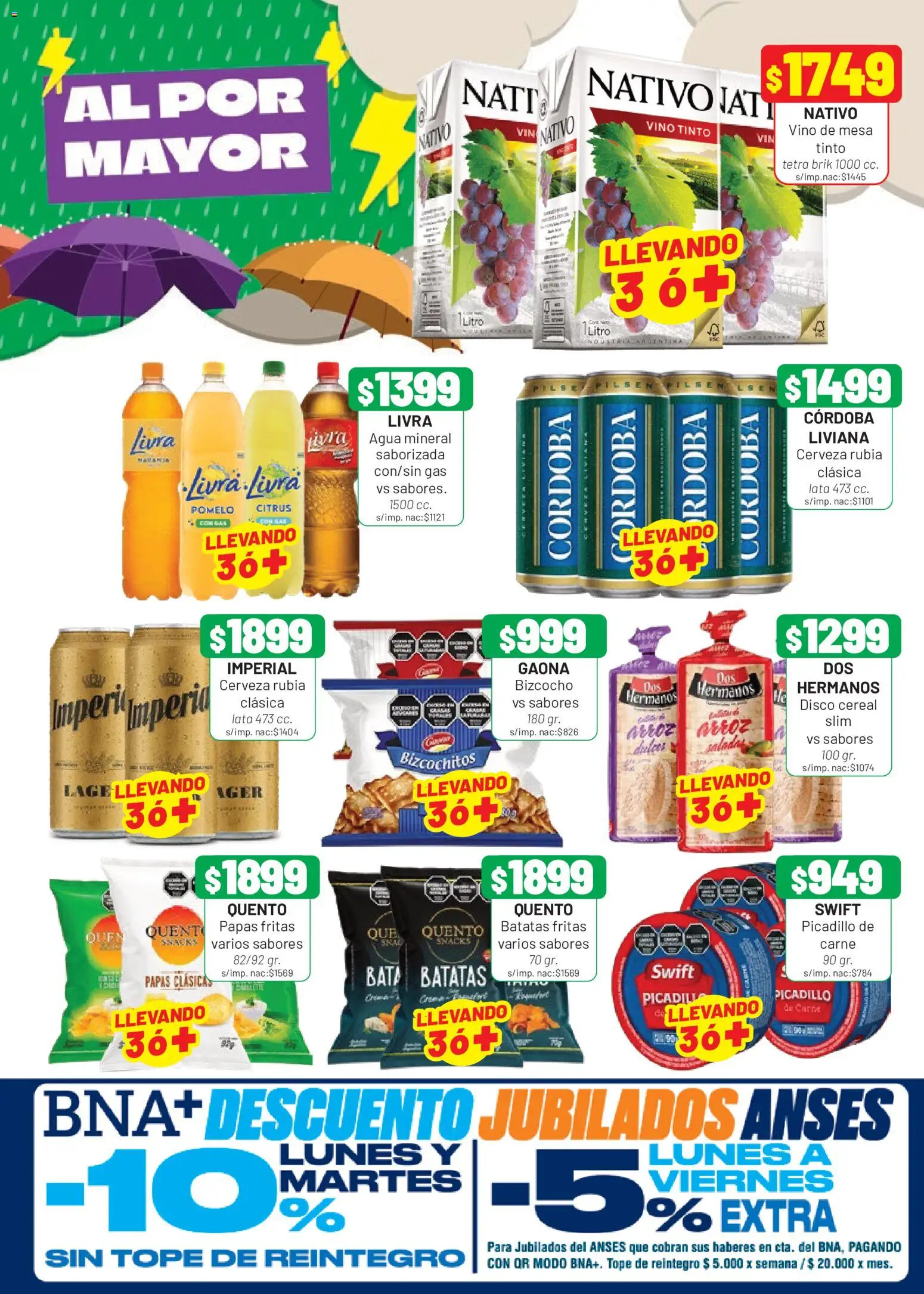 Almacor catálogo │ válido desde el 27/08/2026 | Página: 5 | Productos: Papas, Agua mineral, Pomelo, Cerveza