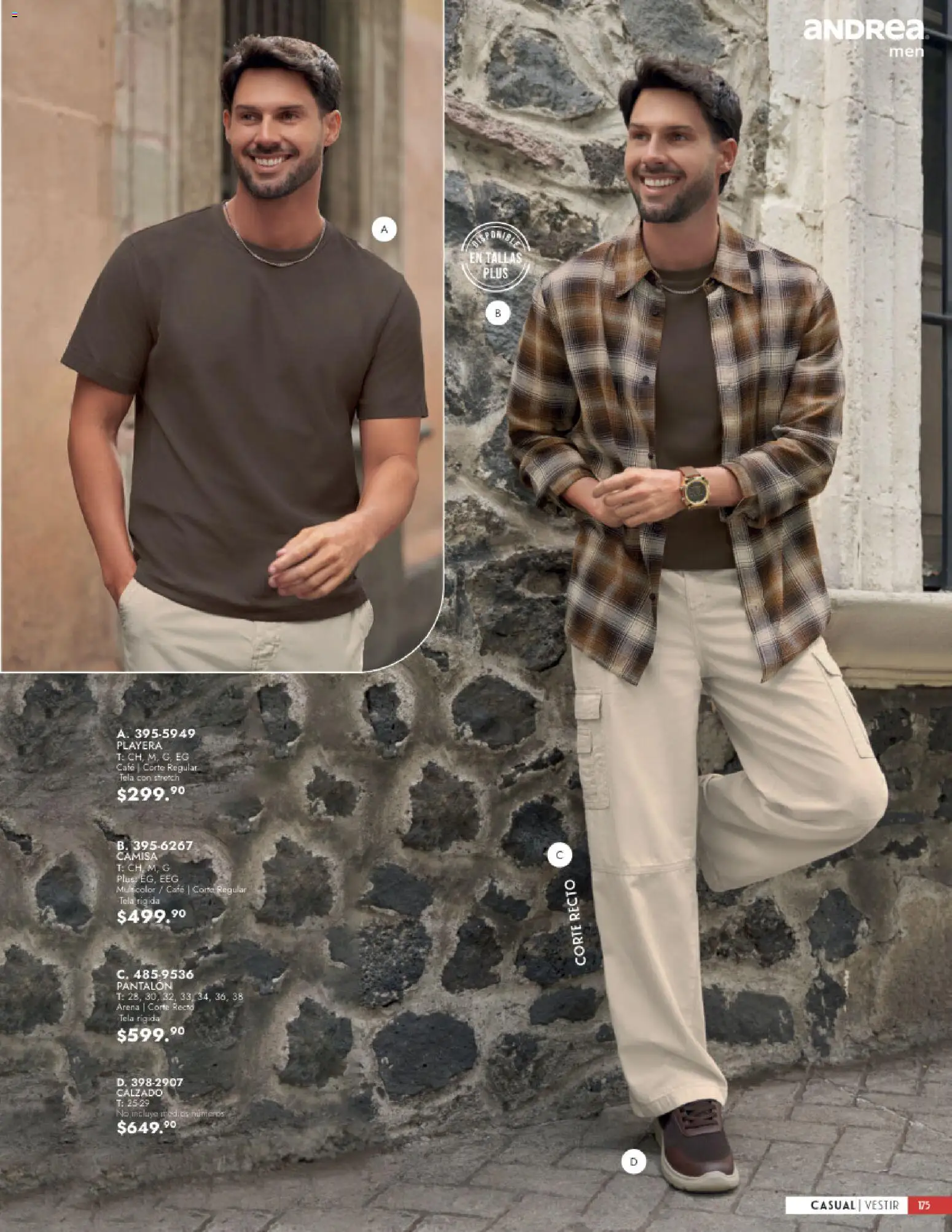 Nuevas ofertas de Andrea válidas en toda la República Mexicana desde el 23/08/2026. ¡Encuentra las mejores ofertas en Andrea catálogo Vestir Caballero! | Página: 17 | Productos: Camisa, Café, Playera