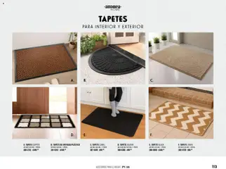 Vista previa de Andrea catálogo Home, nuevo folleto de la tienda, válido en México a partir del 25.01.2026 | Página: 113 | Productos: Tapete de entrada, Tapete