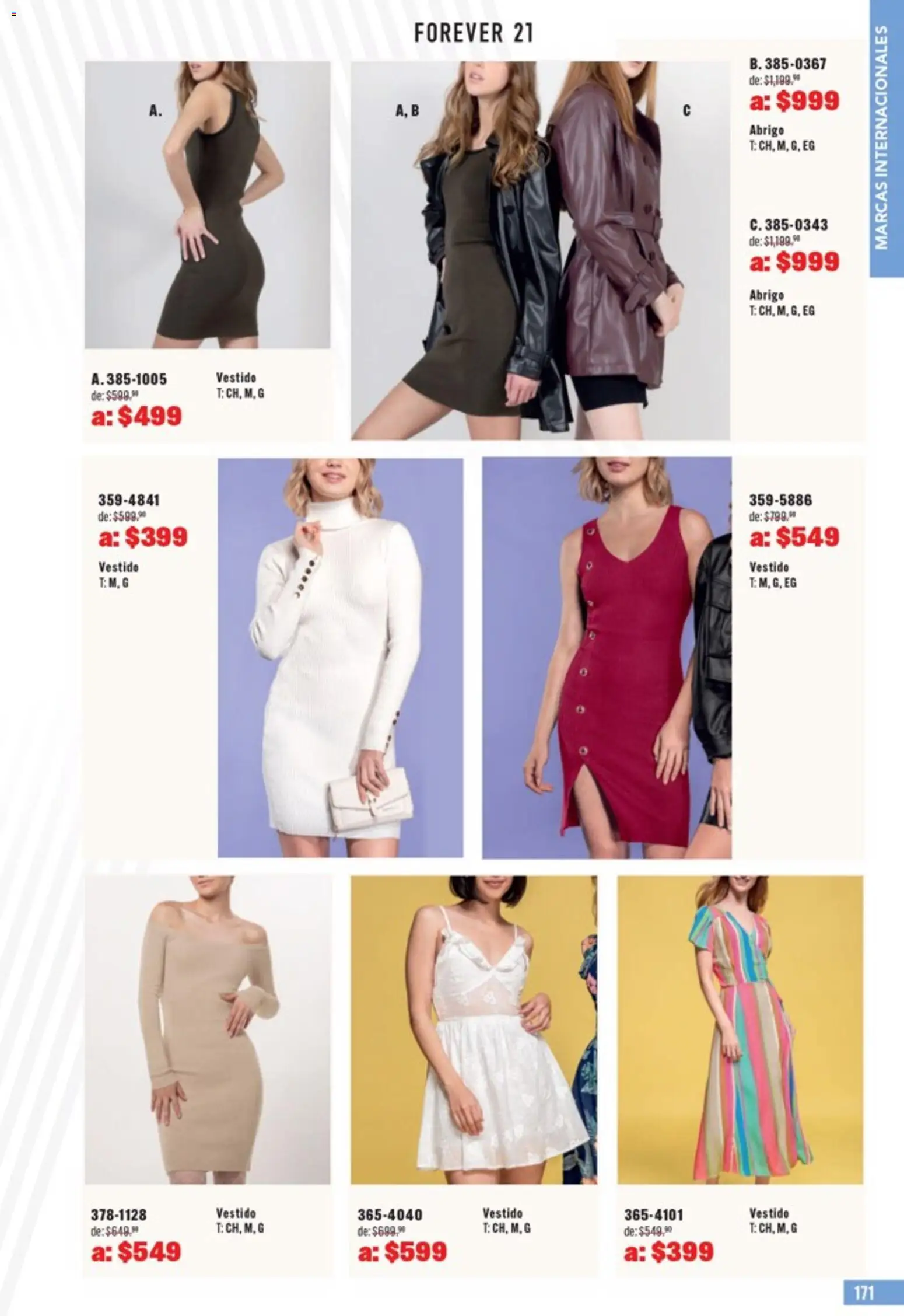Nuevas ofertas de Andrea válidas en toda la República Mexicana desde el 05.04.2026. ¡Encuentra las mejores ofertas en Andrea catálogo Outlet! | Página: 171 | Productos: Abrigo, Vestido