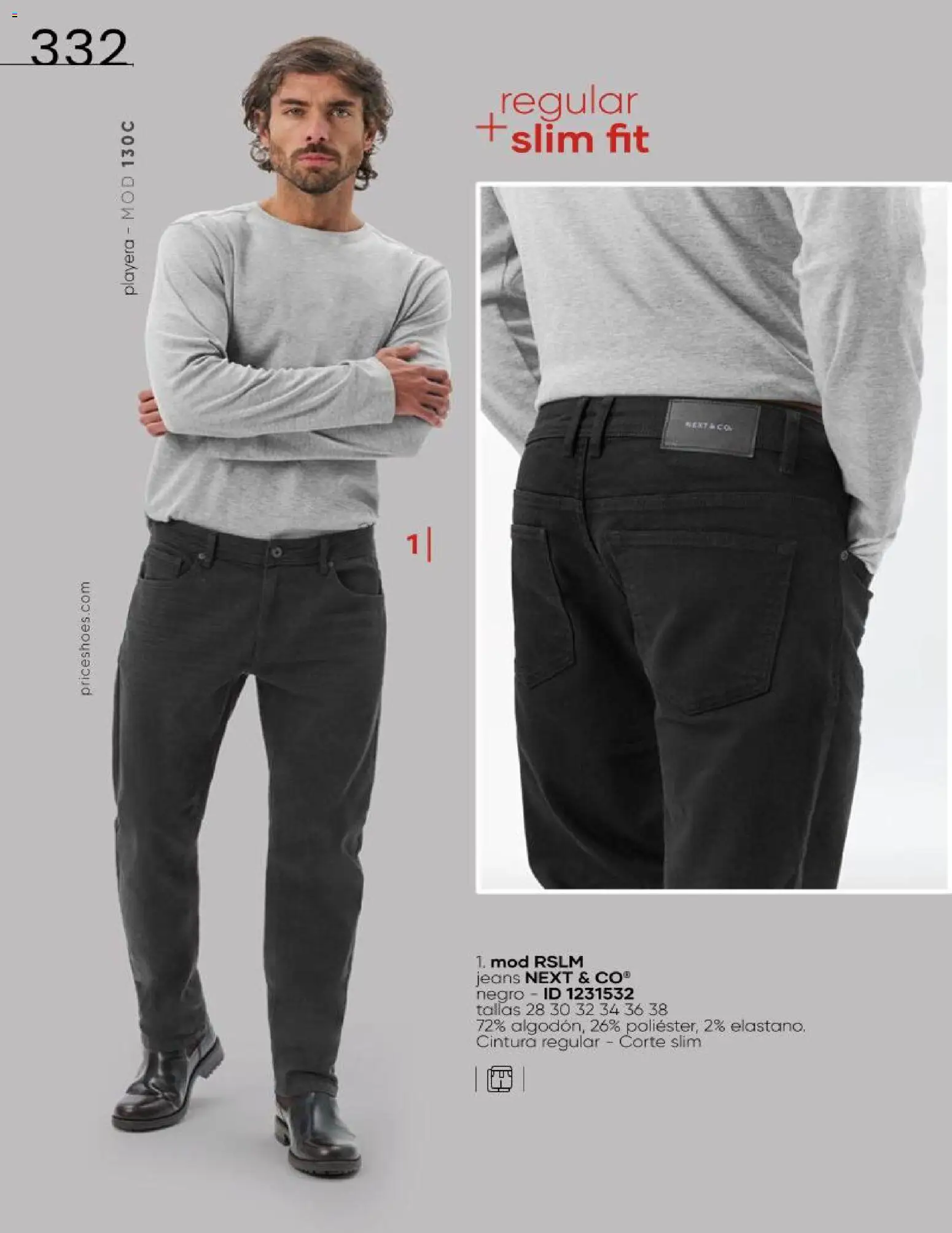 Nuevas ofertas de Price Shoes válidas en toda la República Mexicana desde el 16.06.2026. ¡Encuentra las mejores ofertas en Price Shoes catálogo Cierre de temporada! | Página: 332 | Productos: Playera
