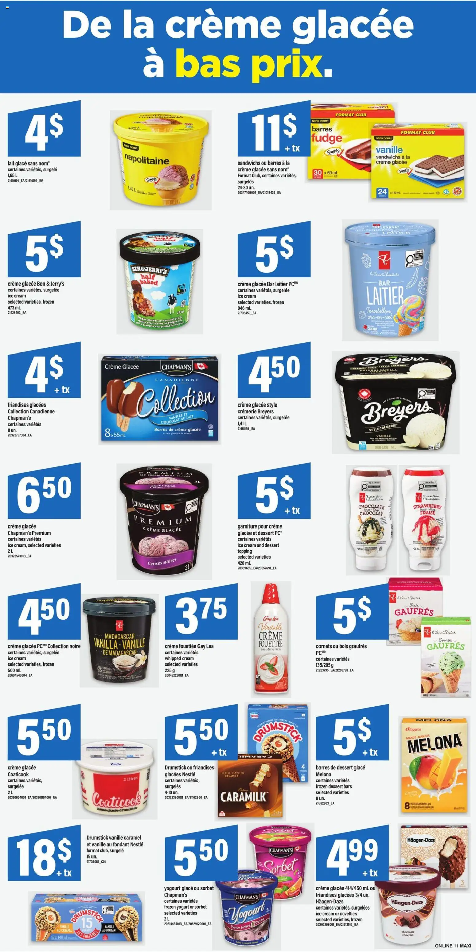 Maxi flyer valid from Jun 25, 2026 | Page: 16 | Products: Cream, Ice cream, Yogurt, Chocolate