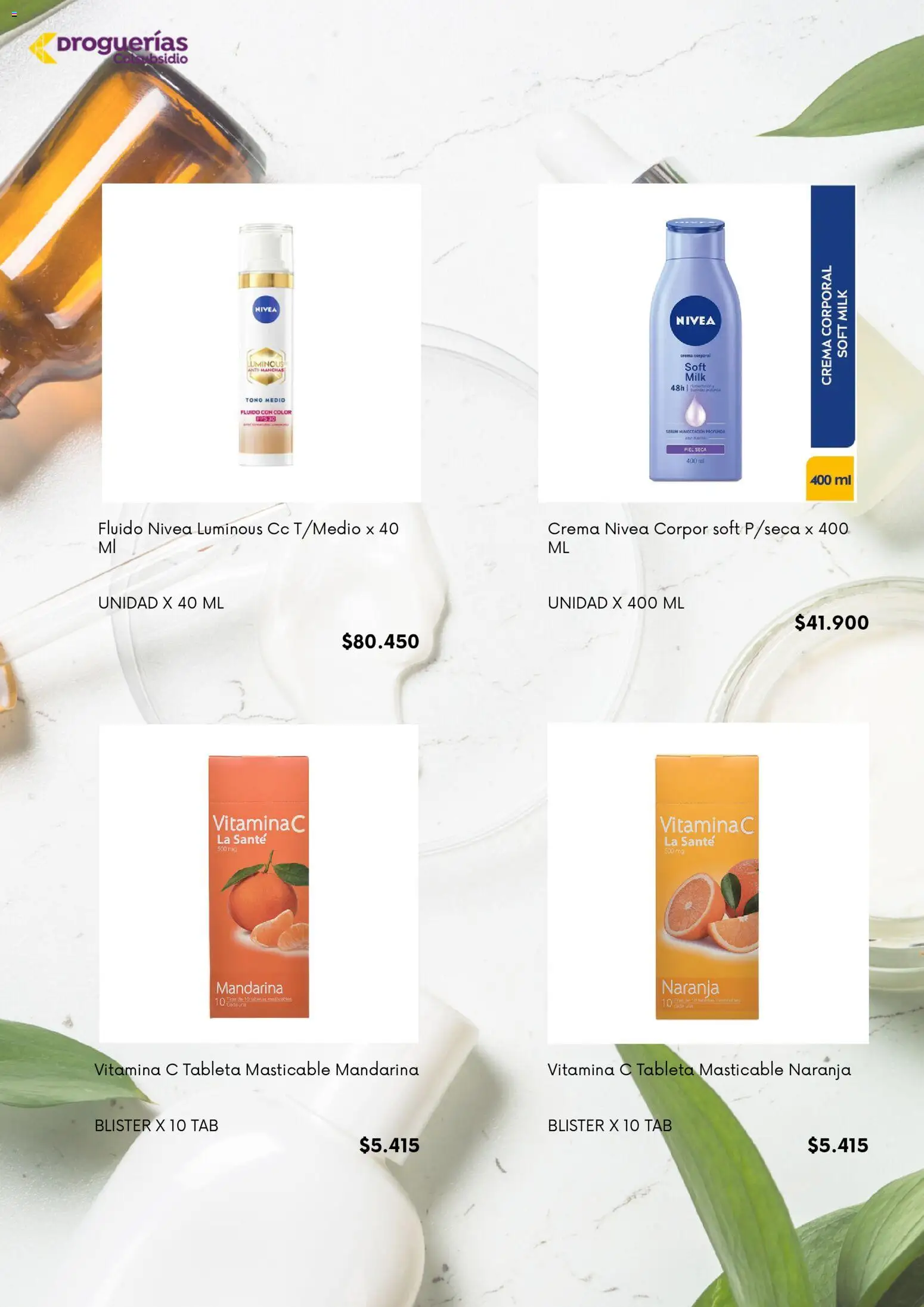 Colsubsidio revista - valida desde el 01/08/2026 | Página: 5 | Productos: Crema, Tableta