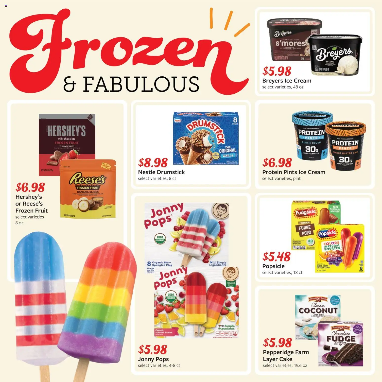 Fareway Monthly Ad - valid from 06/29/2026 | Page: 4 | Products: Butter, Strawberries, Cream, Ice cream