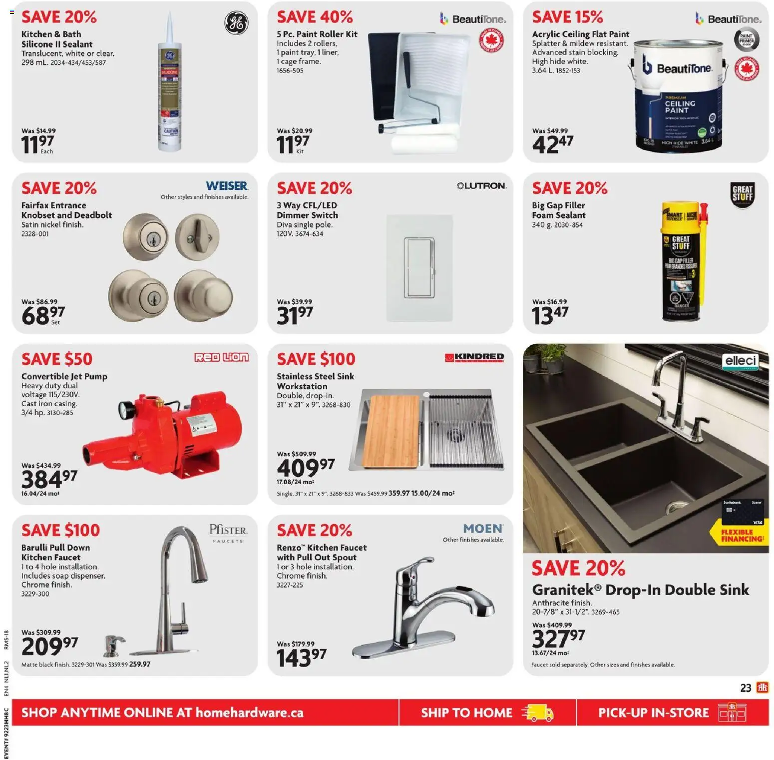 Home Hardware flyer valid from 04.06.2026 | Page: 25 | Products: Iron, Soap, Bath