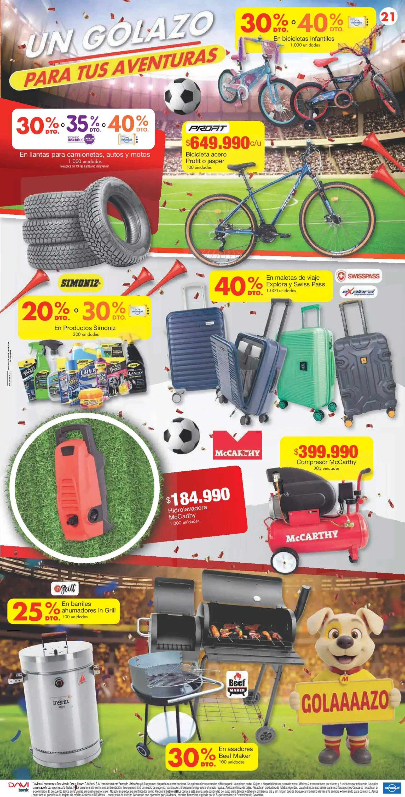 Metro revista - valida desde el 11.06.2026 | Página: 21 | Productos: Banco, Hidrolavadora, Sobre