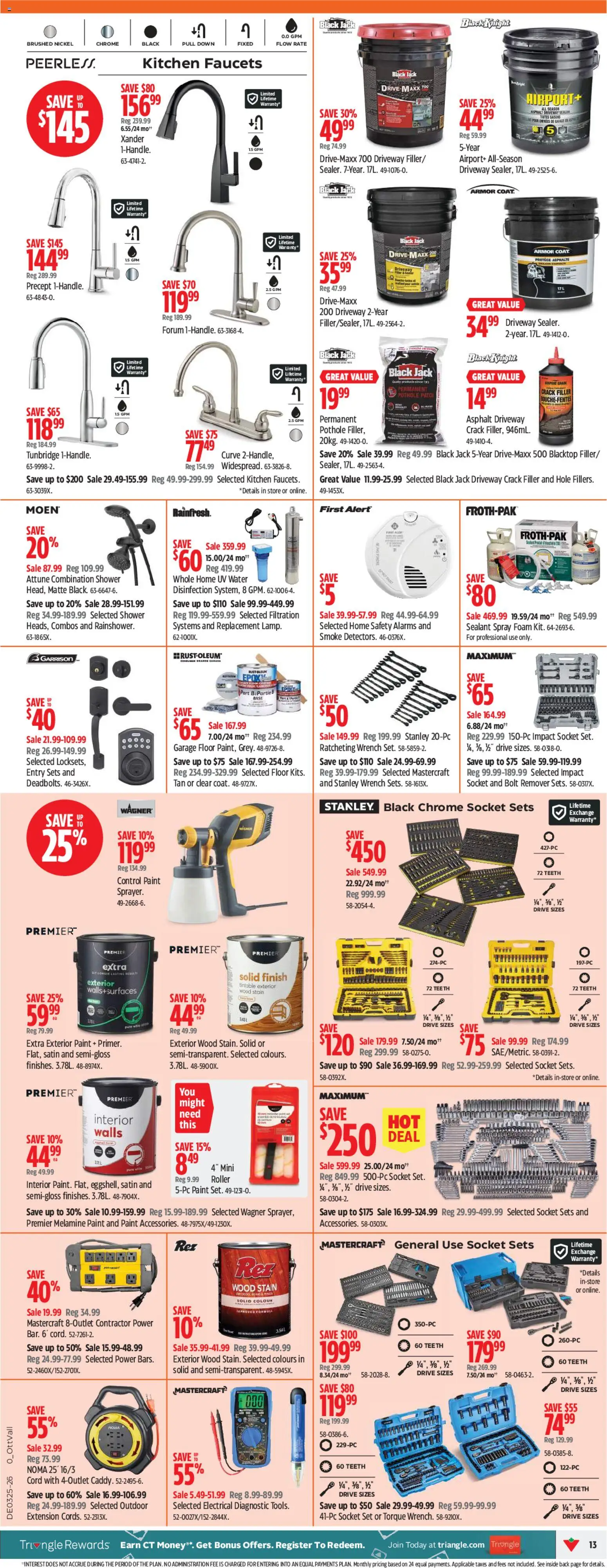 Canadian Tire flyer valid from 18.06.2026 | Page: 13 | Products: Socket, Shower, Coat